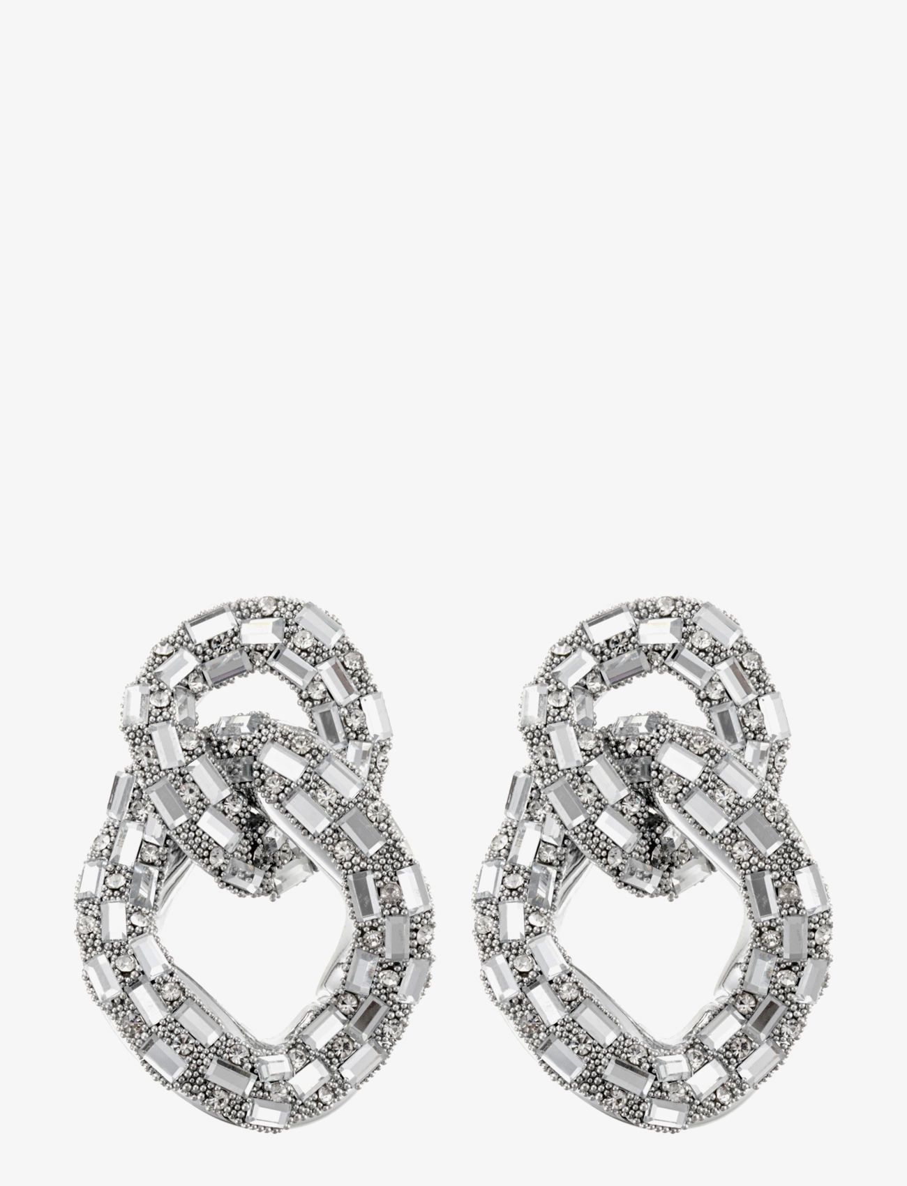 BY JOLIMA Sparkle Crystal Ohrring Silber - One Size - Damen