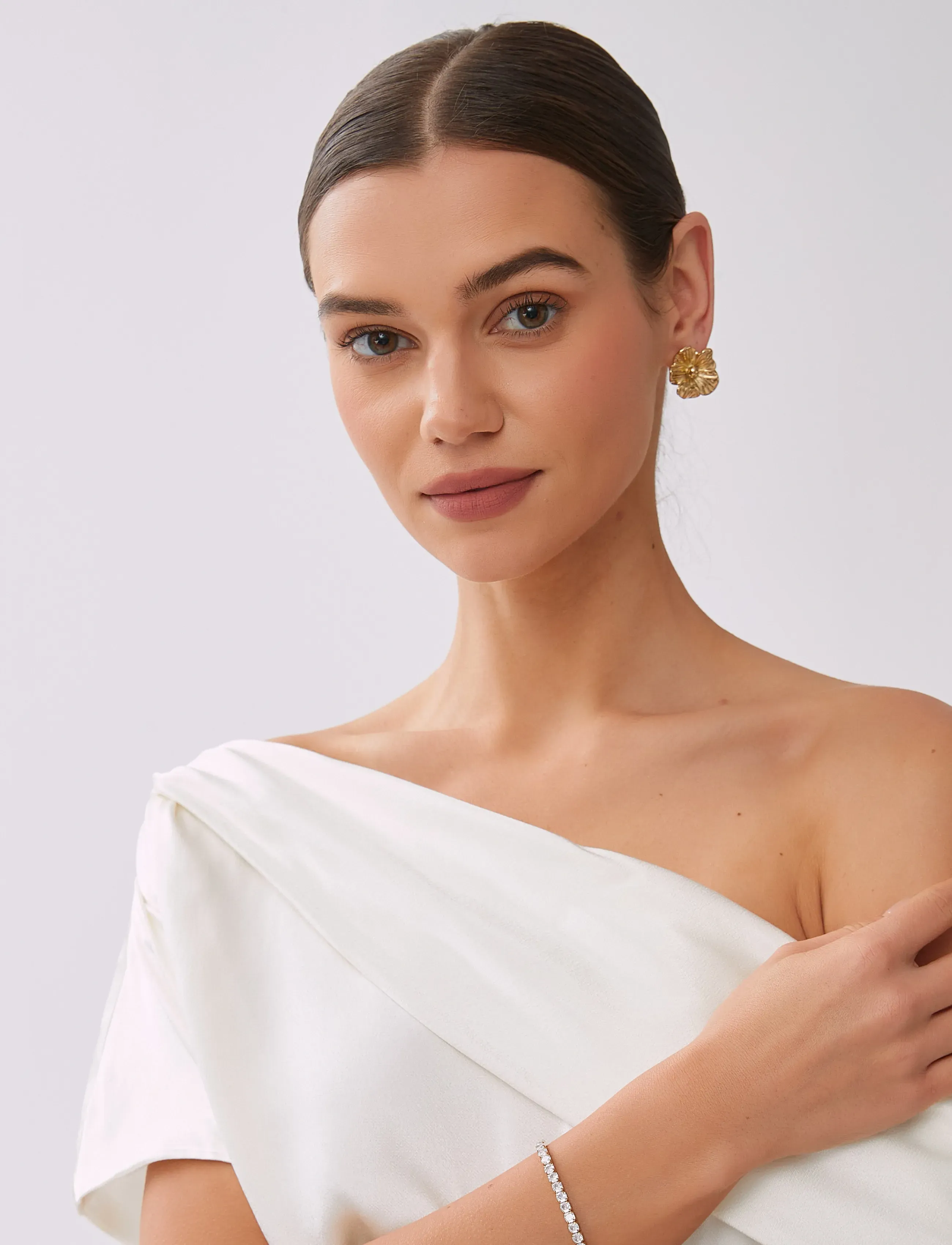 By Jolima - Daisy earring - studs örhängen - gold - 4