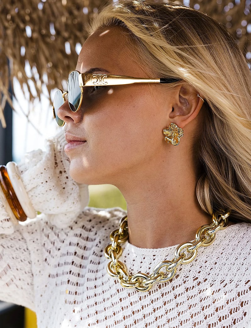 By Jolima - Daisy earring - ohrstecker - gold - 5