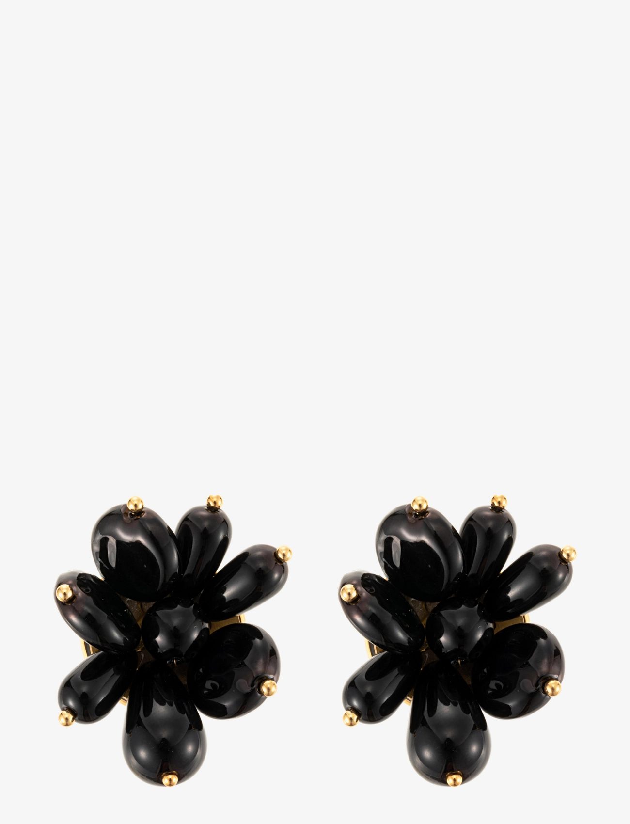 Pearl cluster earring - BLACK