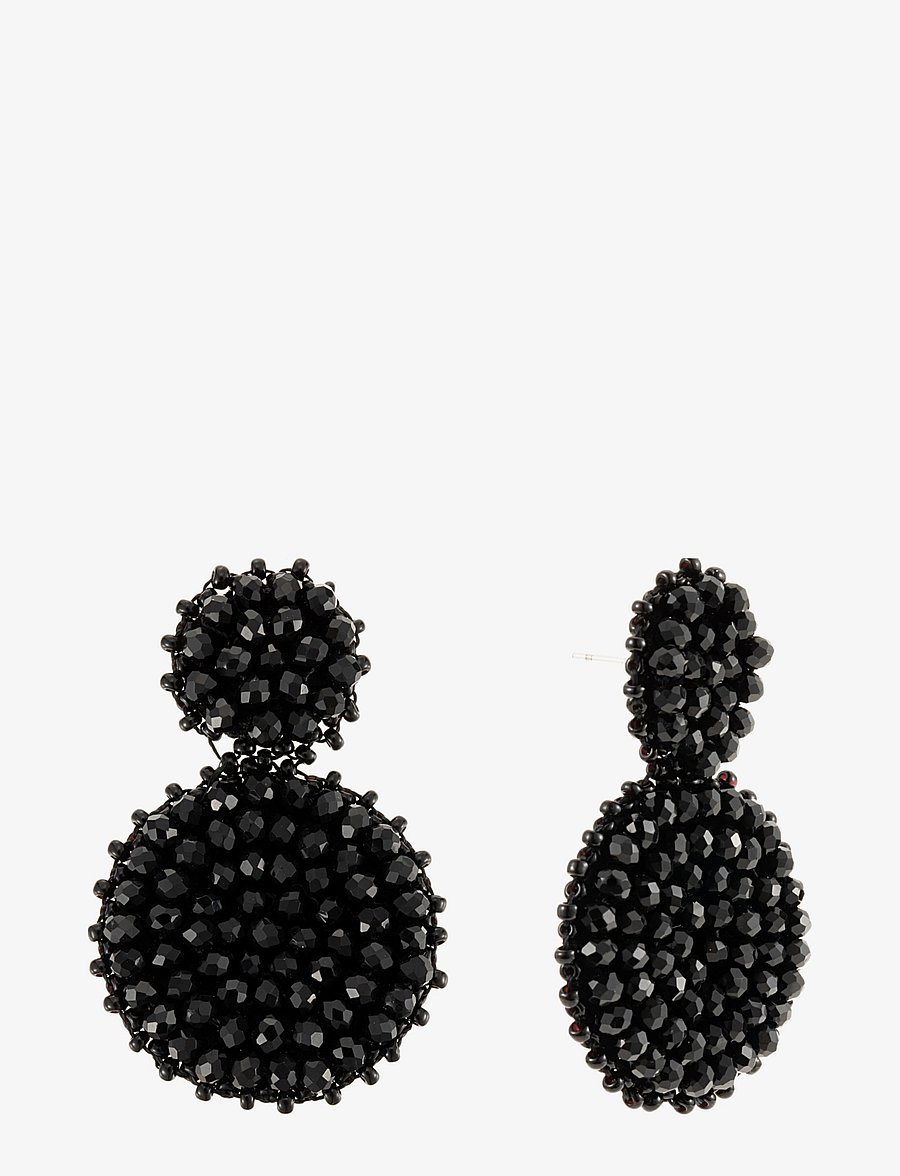 By Jolima - Sanremo earring - boucles d'oreilles pendantes - black - 2