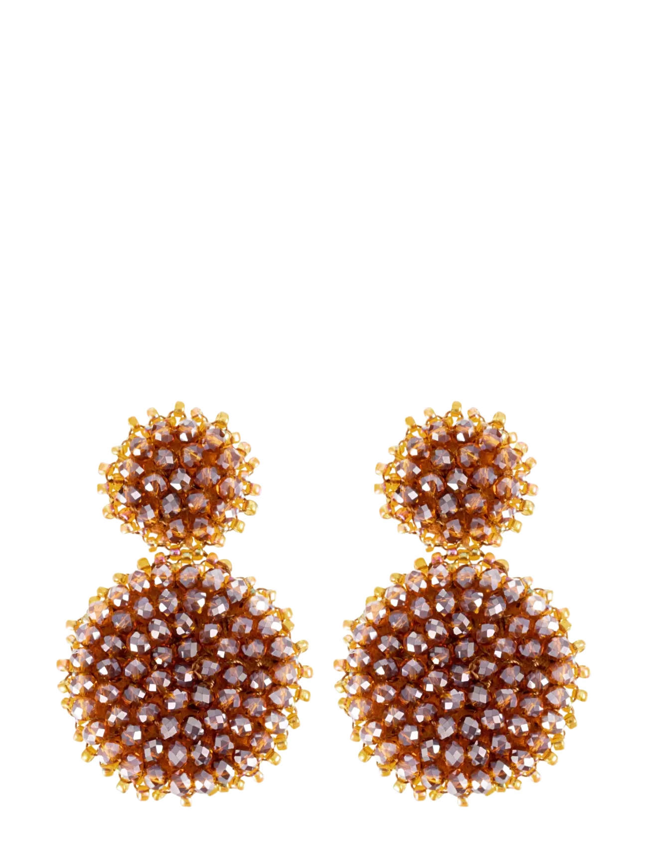 By Jolima Sanremo earring - Ohrhänger - BROWN / brown