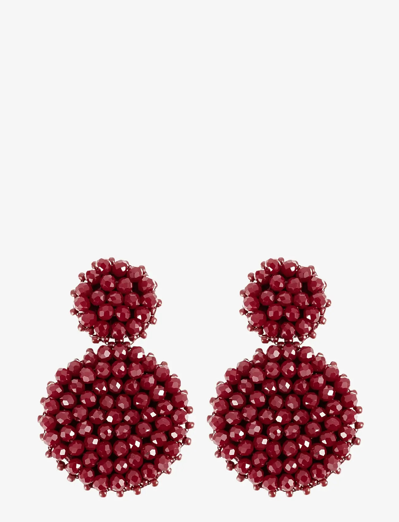 By Jolima - Sanremo earring - rippuvad kõrvarõngad - red - 1