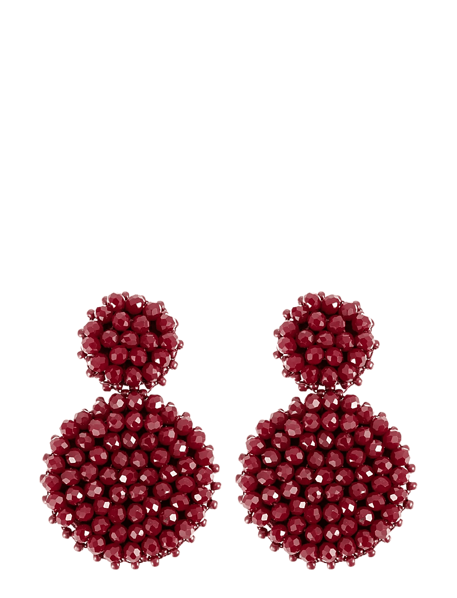 By Jolima - Sanremo earring - hängande örhängen - red - 1