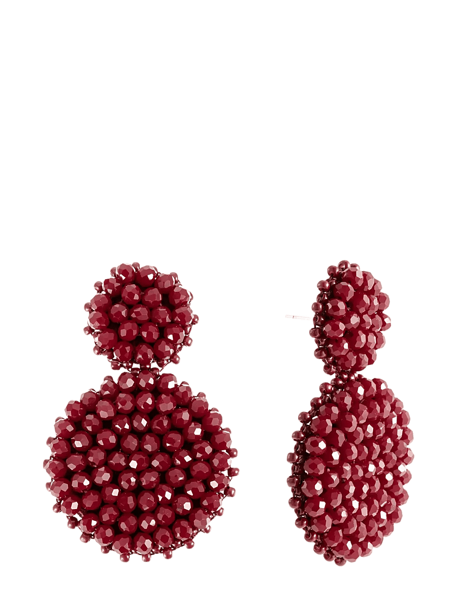 By Jolima - Sanremo earring - hängande örhängen - red - 2