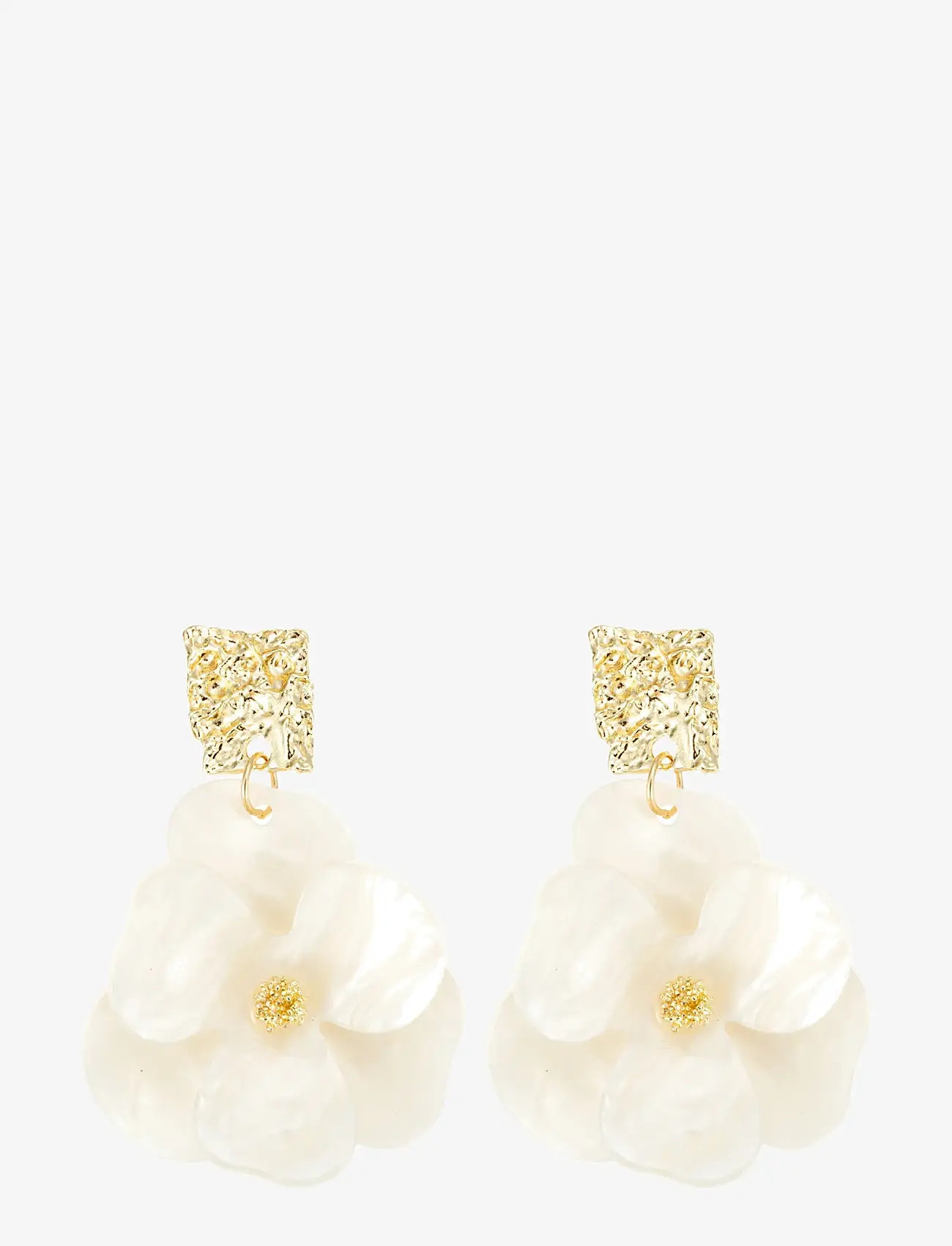 By Jolima - Flower dream earring - Øreringe med vedhæng - white - 1