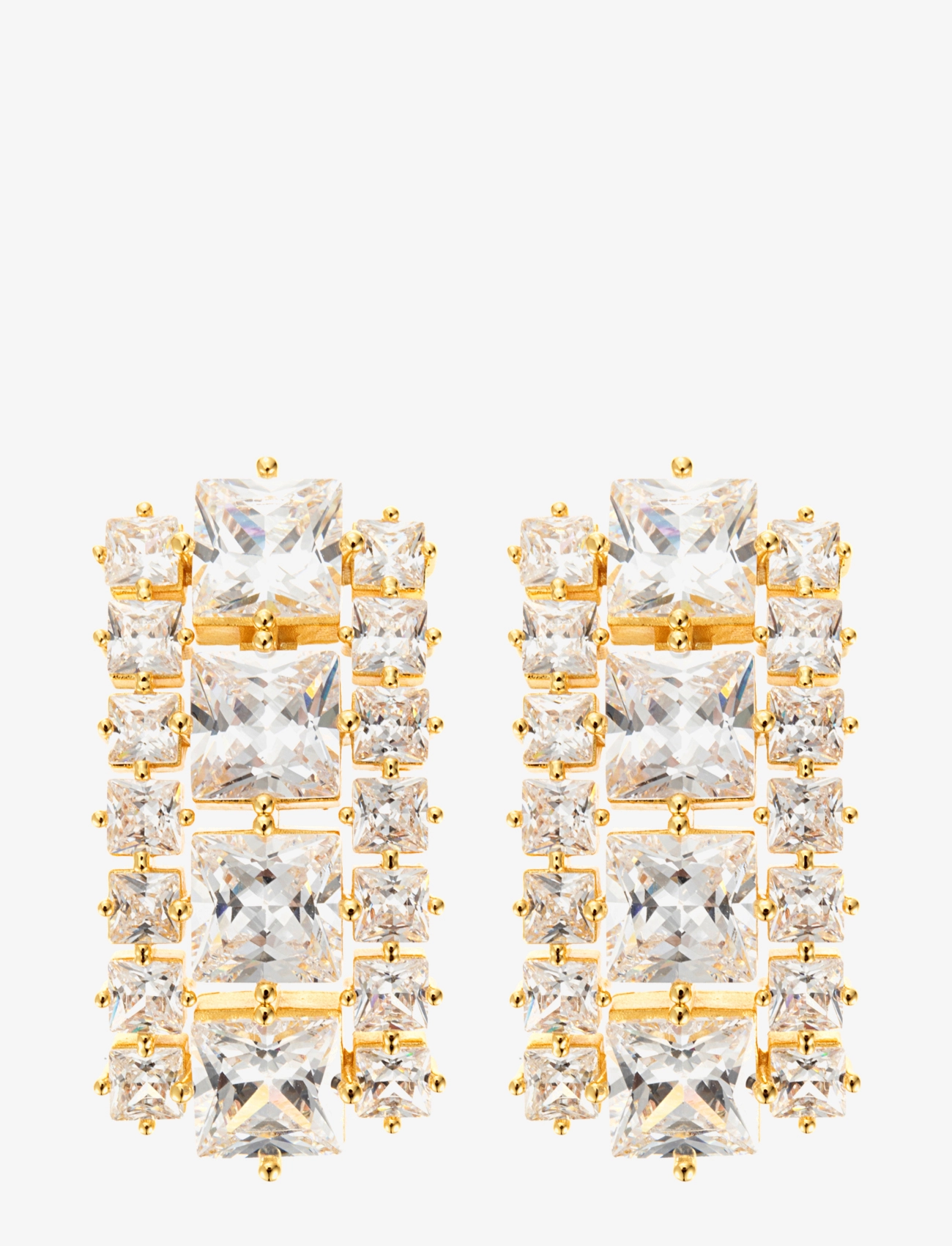 Sky crystal earring silver - GOLD