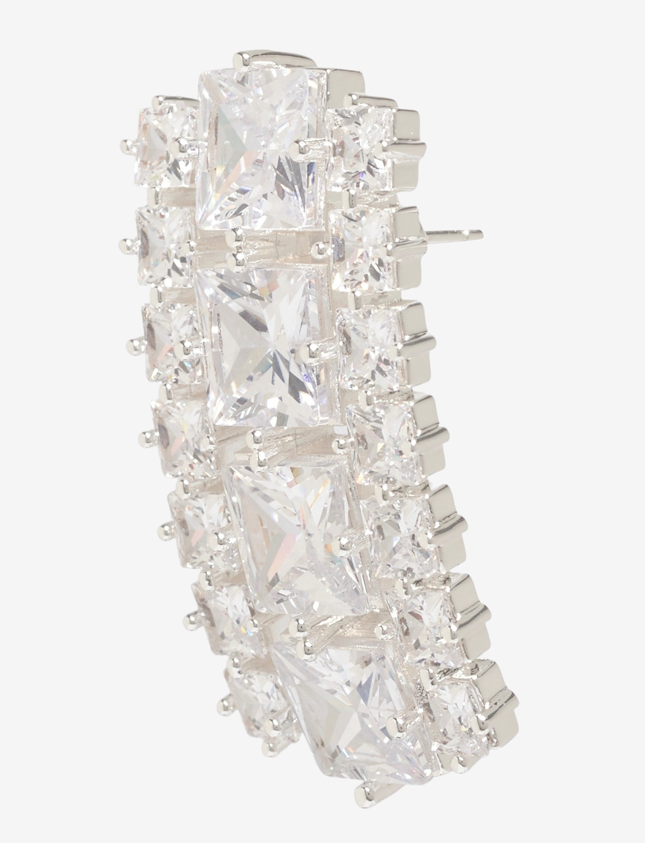 By Jolima - Sky crystal earring silver - roikkuvat korvakorut - silver - 2