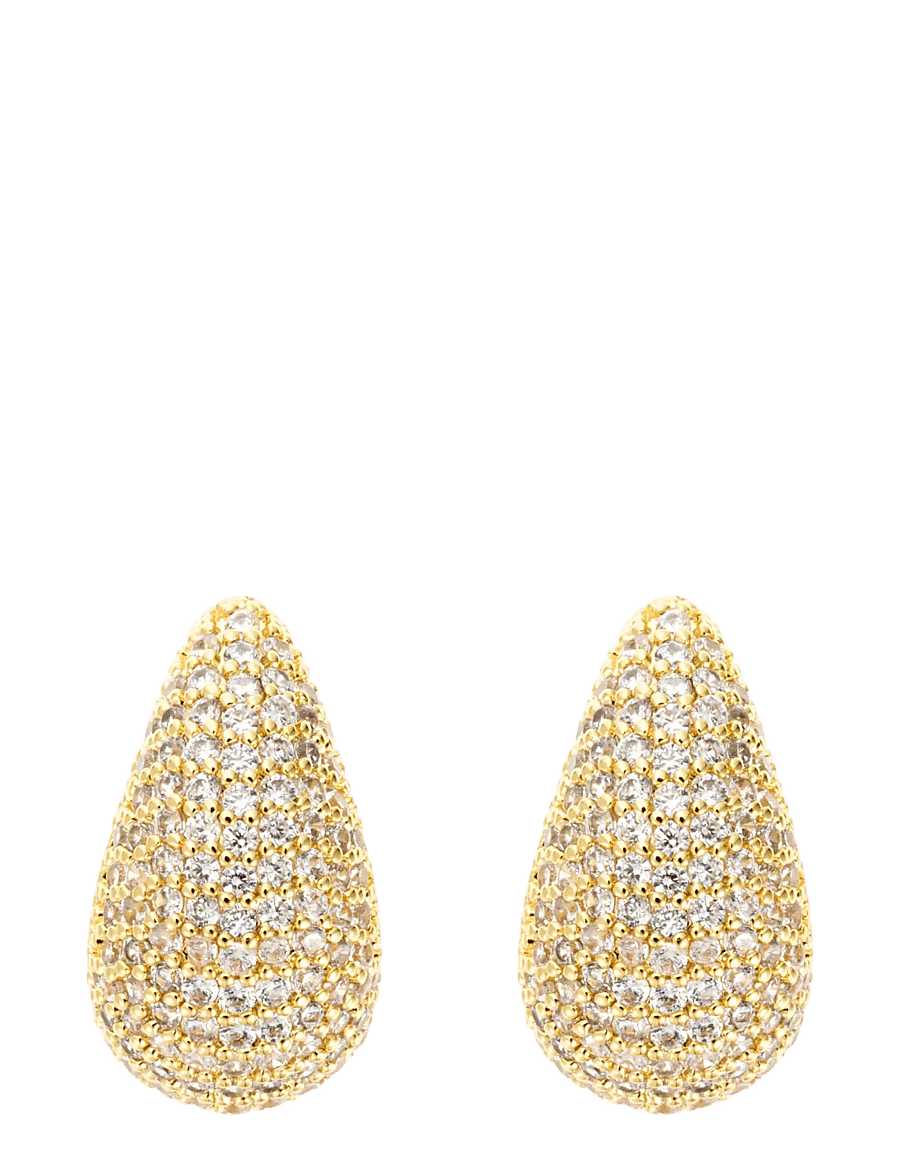 By Jolima - Corinne crystal small earring - goujons - gold - 1
