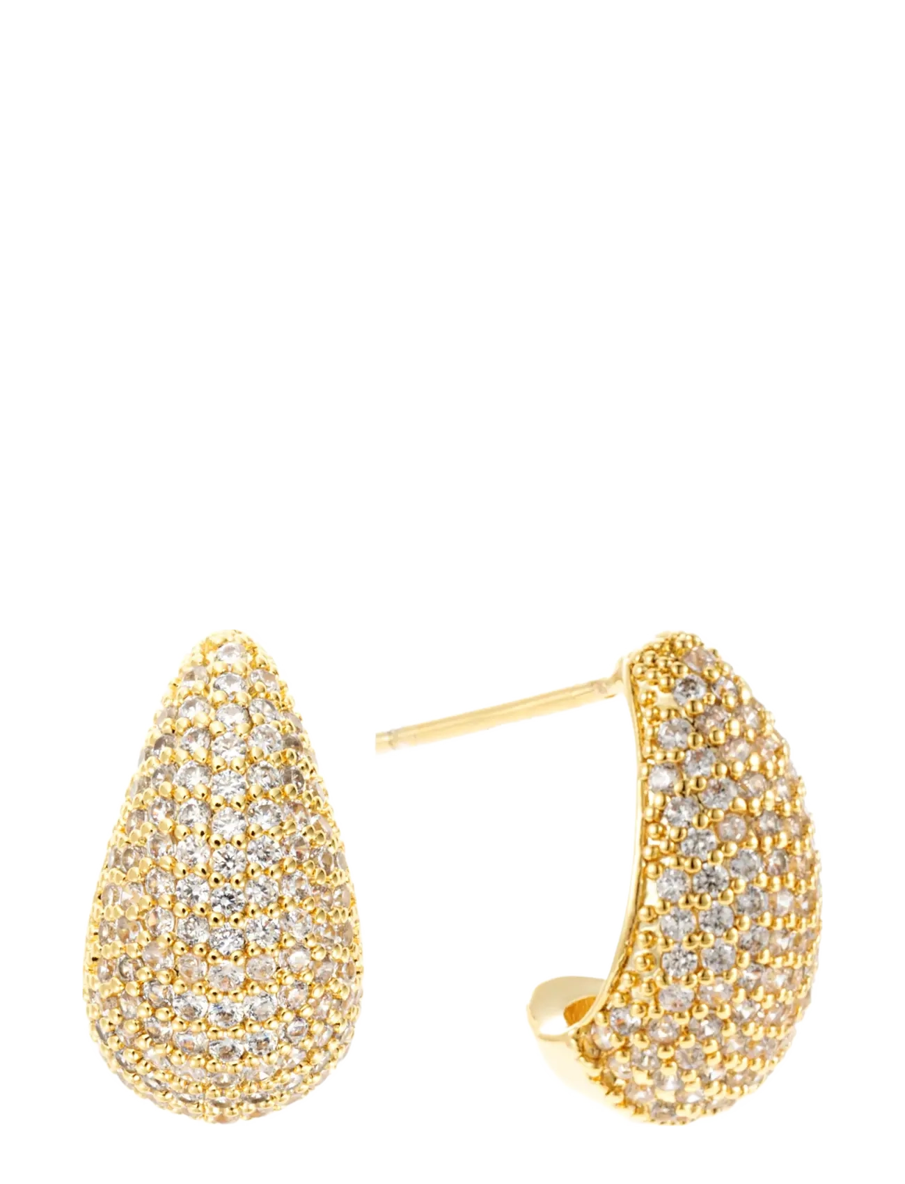 By Jolima - Corinne crystal small earring - pinna eyrnalokkar - gold - 2