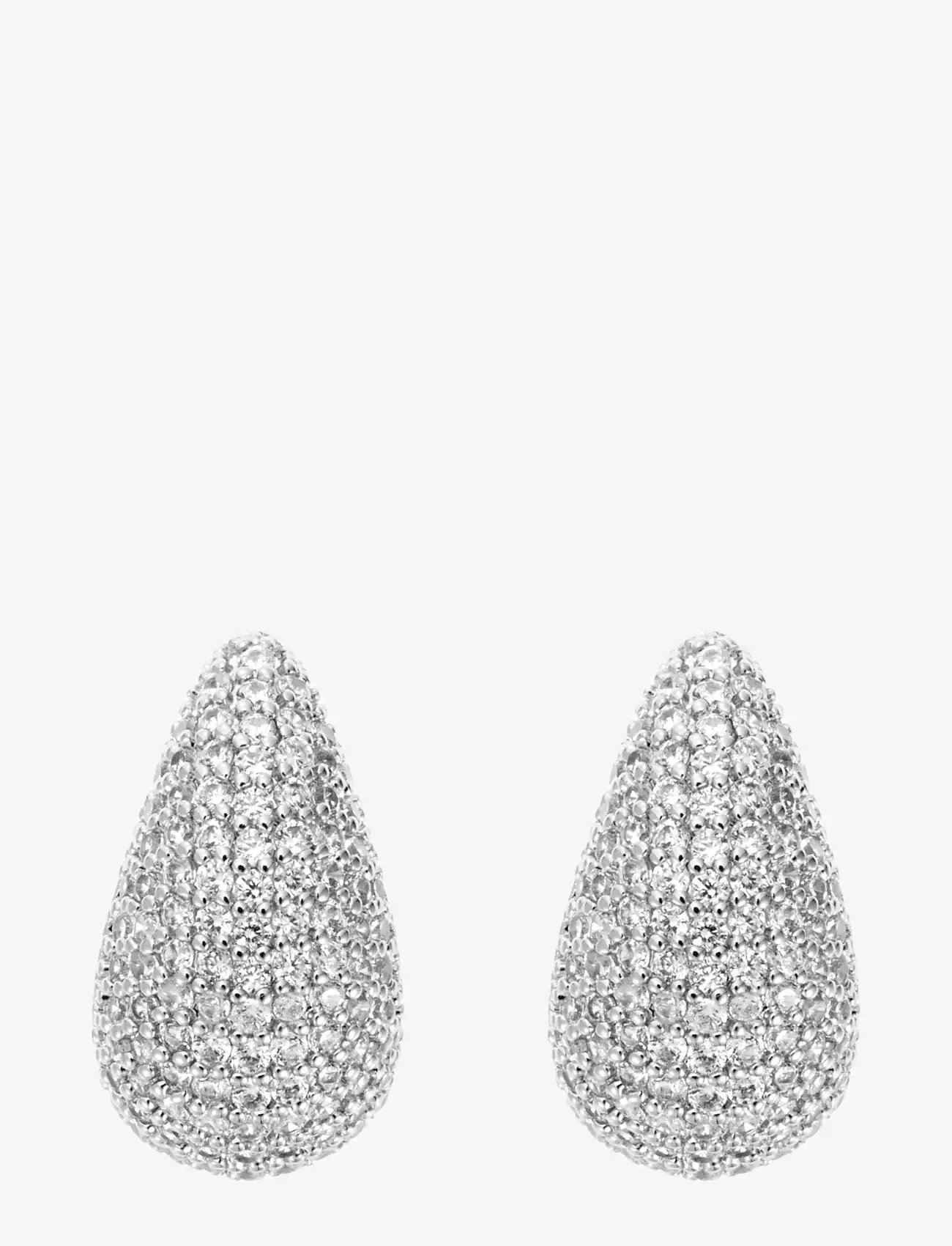 By Jolima - Corinne crystal small earring - stud earrings - silver - 1