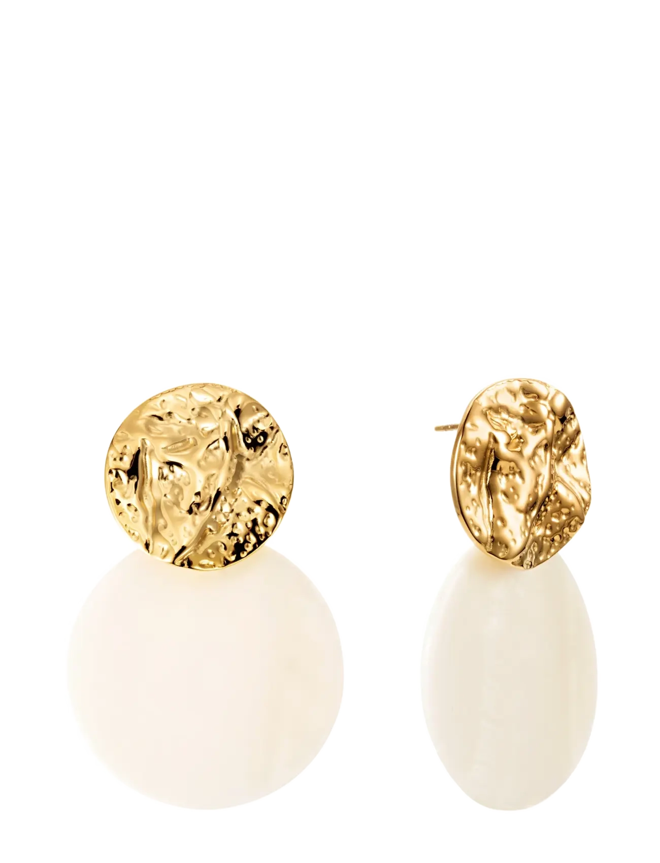By Jolima Amalfi earring - Schmuck - WHITE / gold