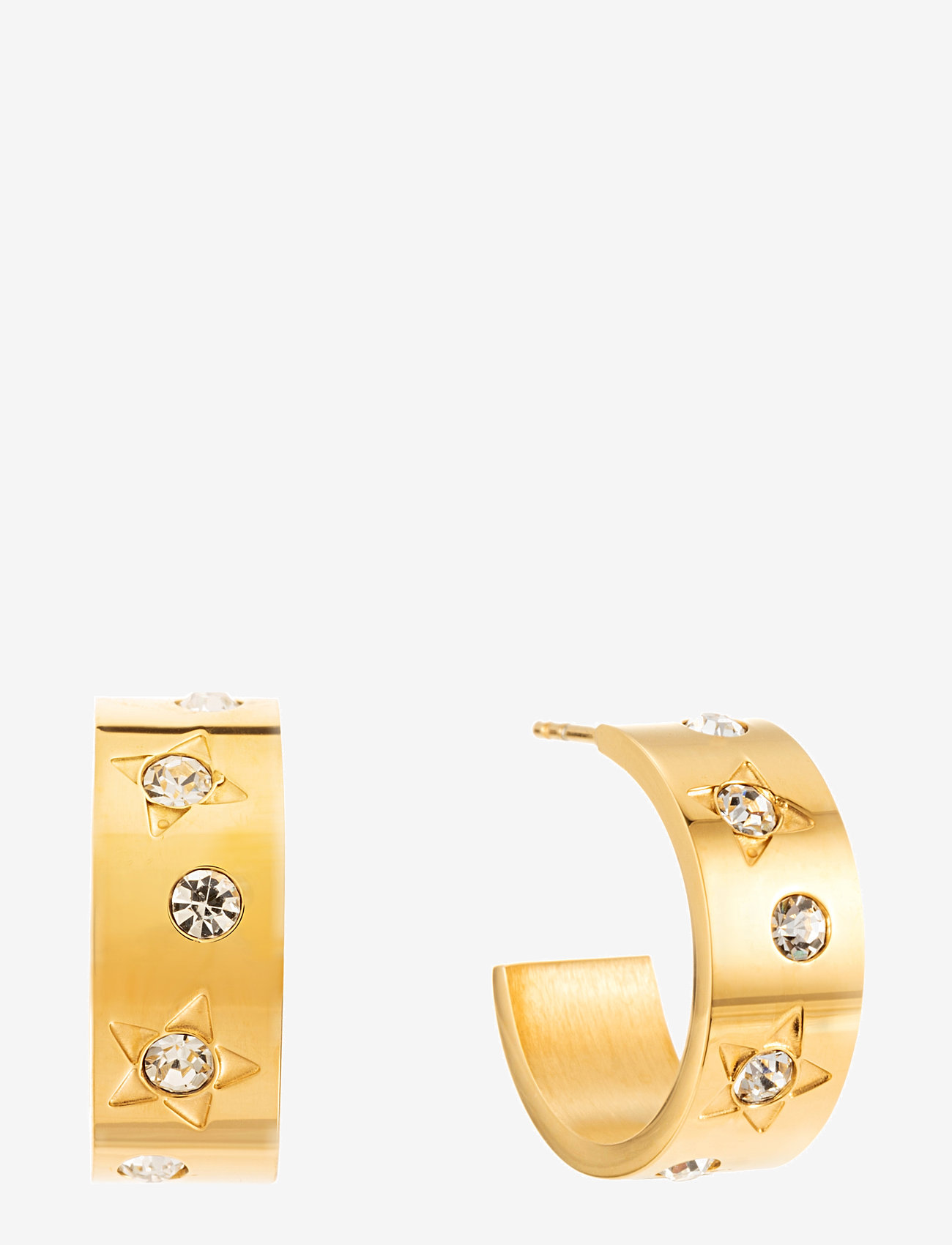 By Jolima - Glam hoop - hoops kõrvarõngad - gold - 1