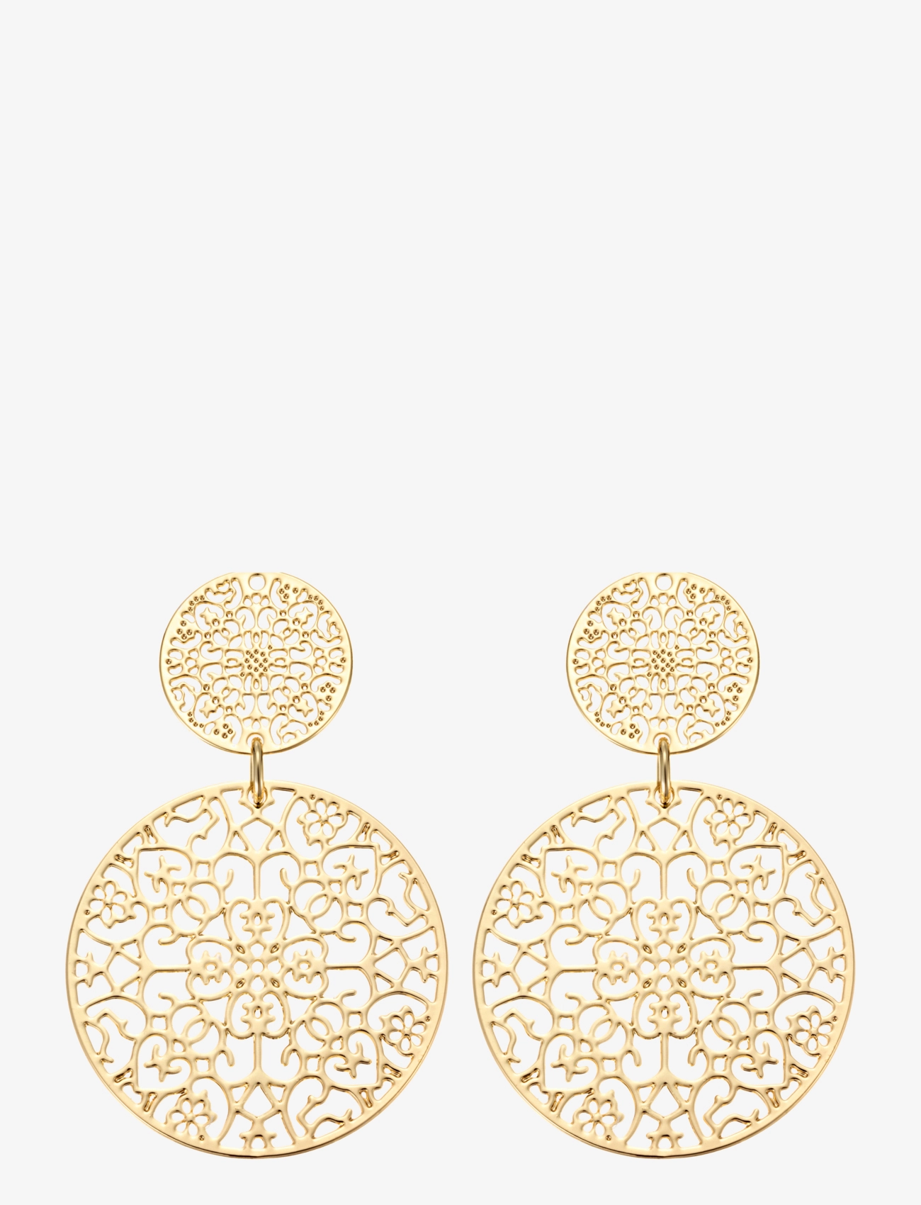 BY JOLIMA Double Spinn Ohrring Gold - One Size - Damen