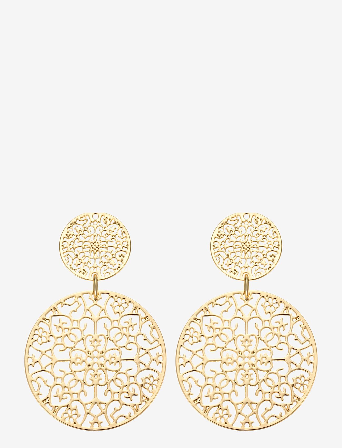 By Jolima - Double spinn earring - gold - 1