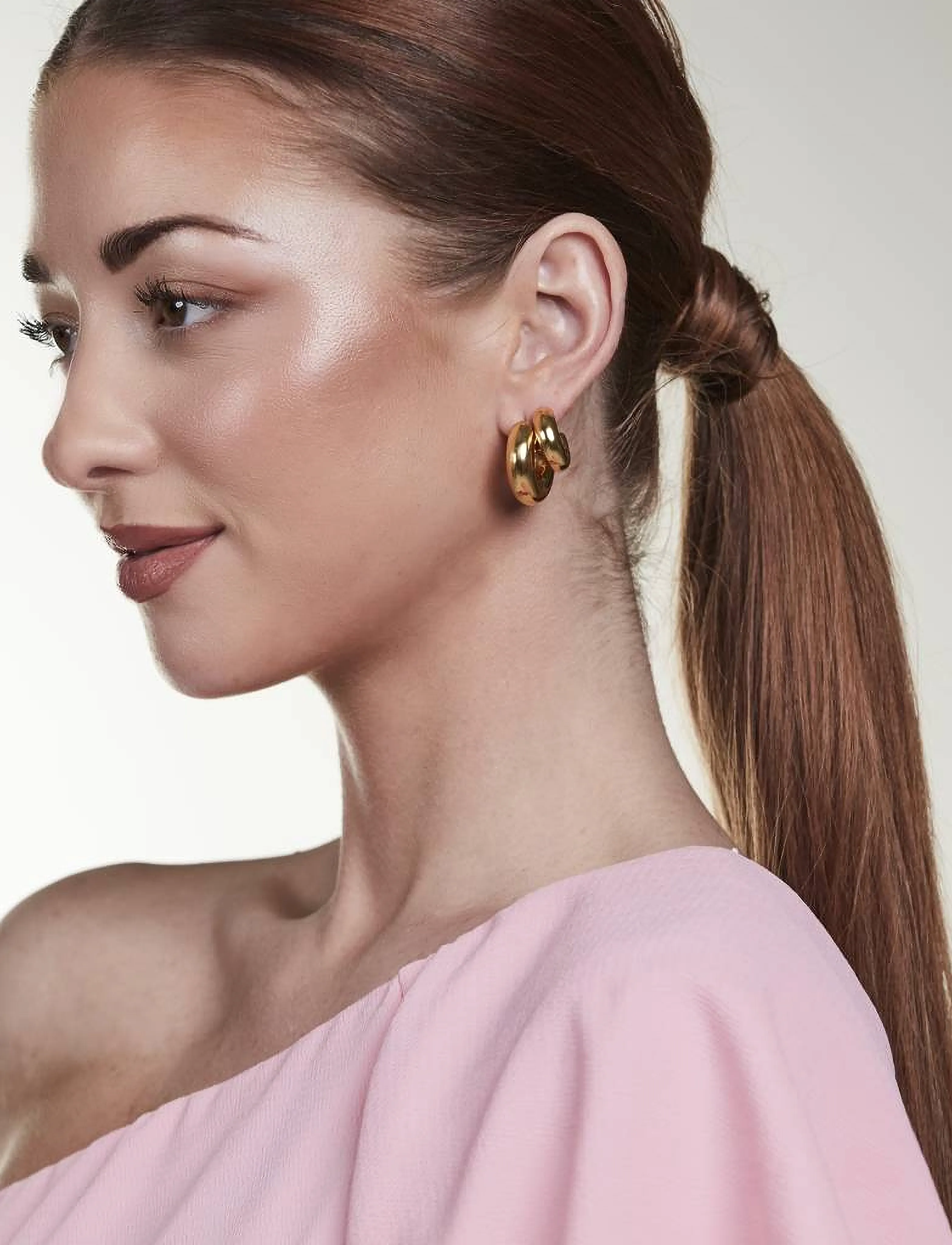By Jolima - Ivy mini hoop - hoops - gold - 3