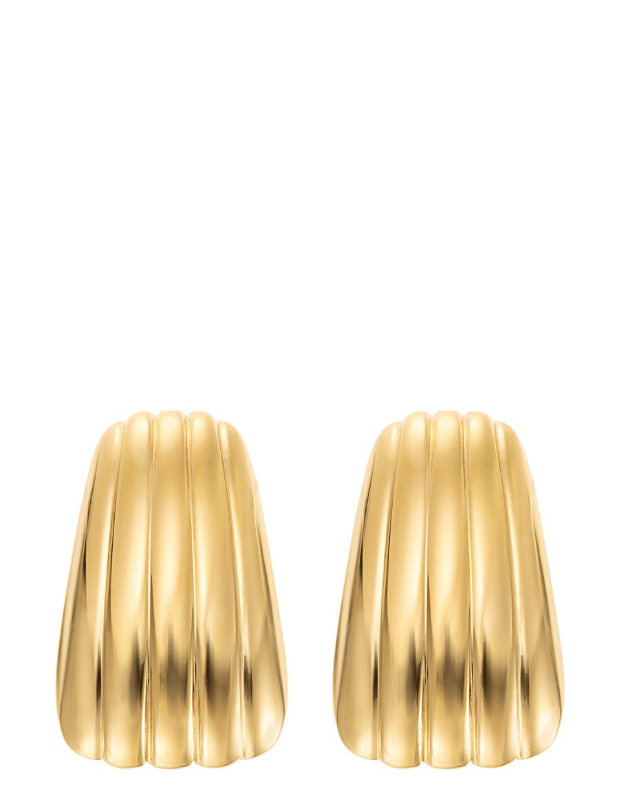 By Jolima - Rimini earring large gold - statement-ohrringe - gold - 1