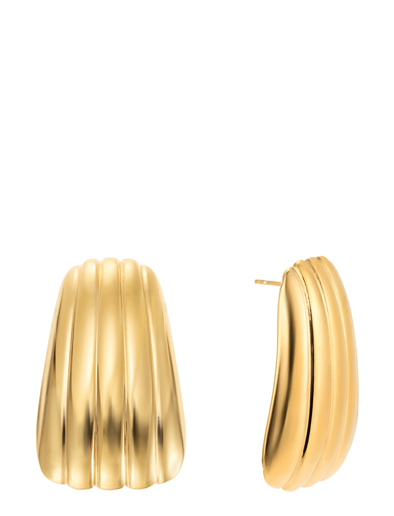 By Jolima - Rimini earring large gold - festtøj til outletpriser - gold - 2