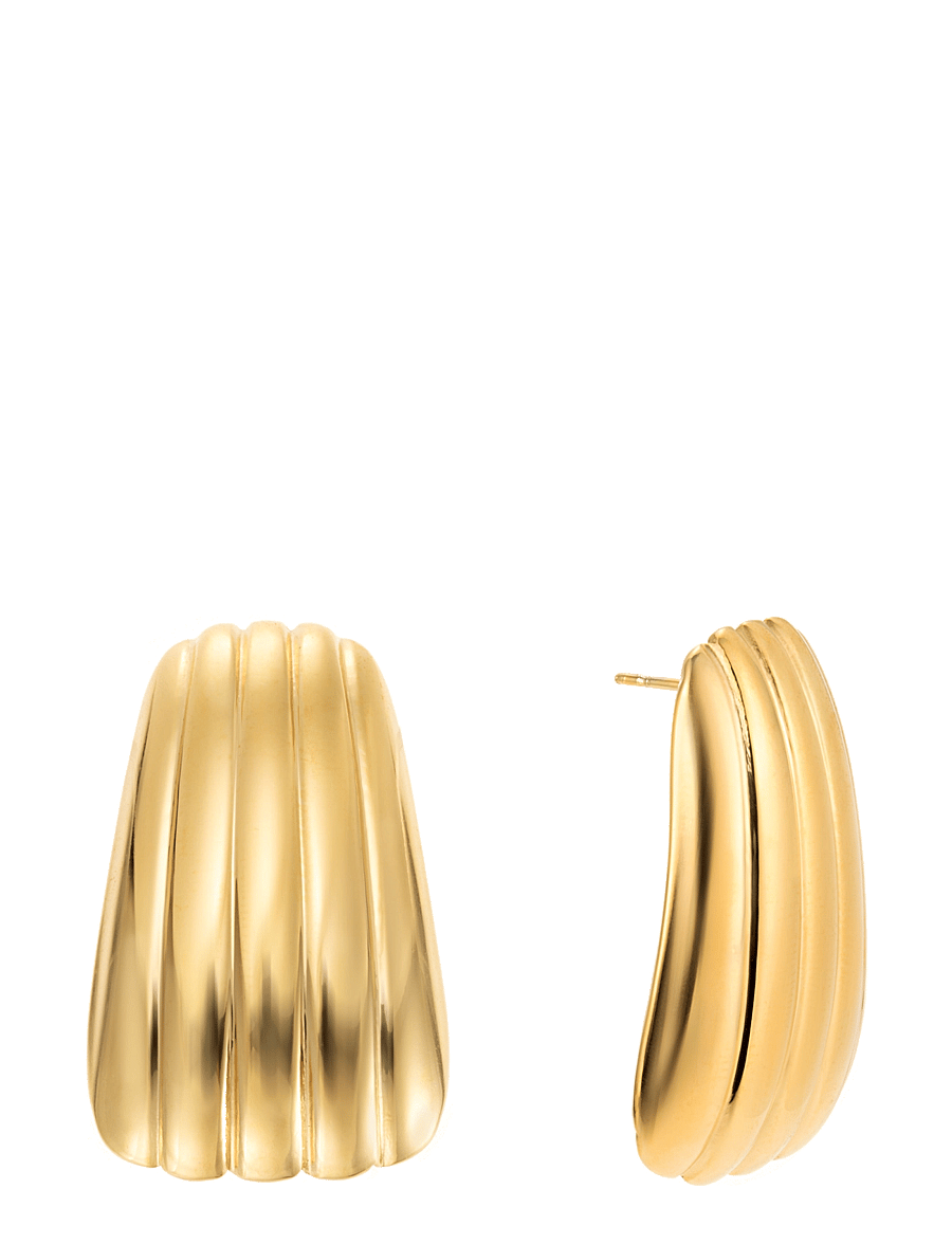 By Jolima - Rimini earring large gold - statement-ohrringe - gold - 2
