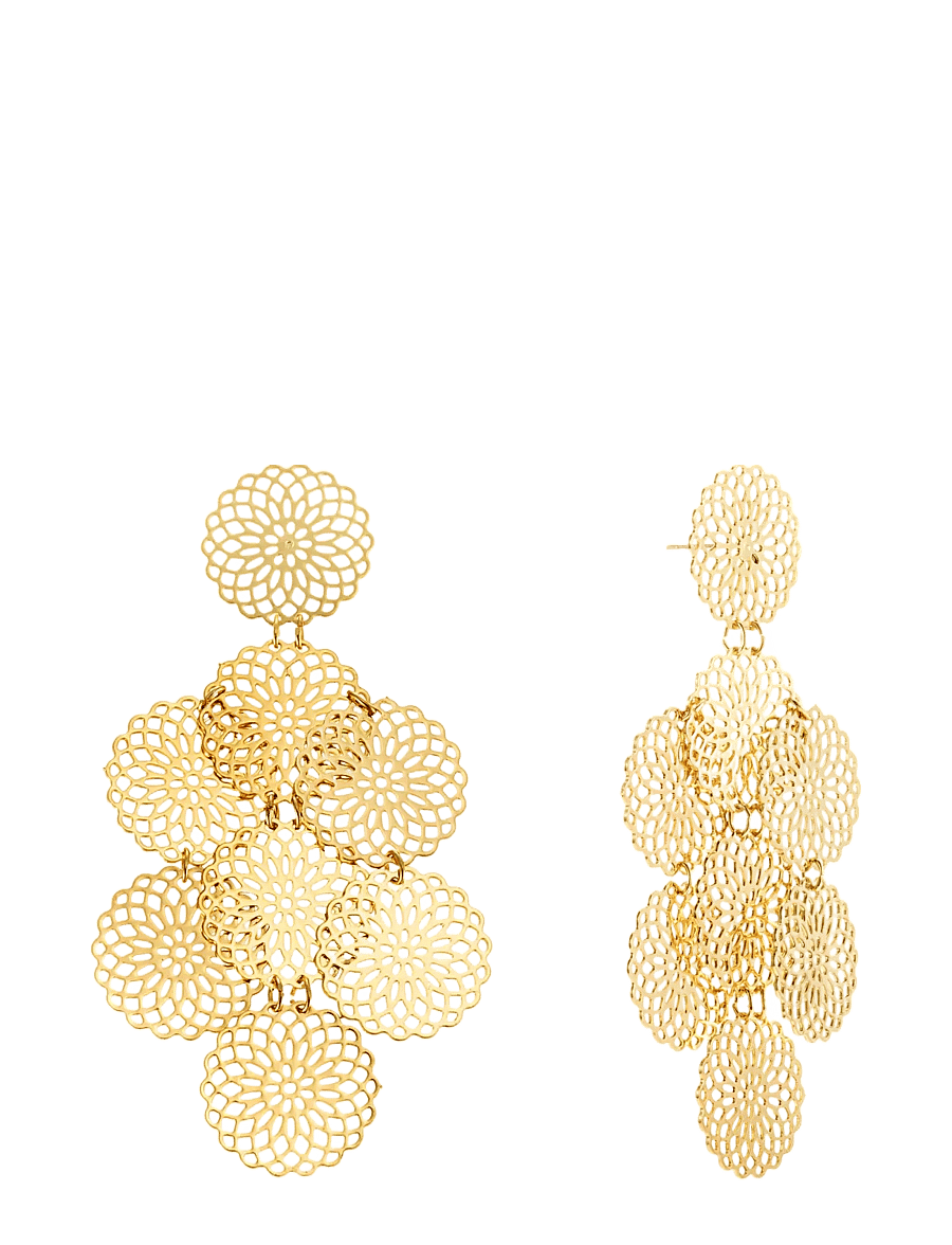 By Jolima - Maxime earring gold - statement øreringe - gold - 1
