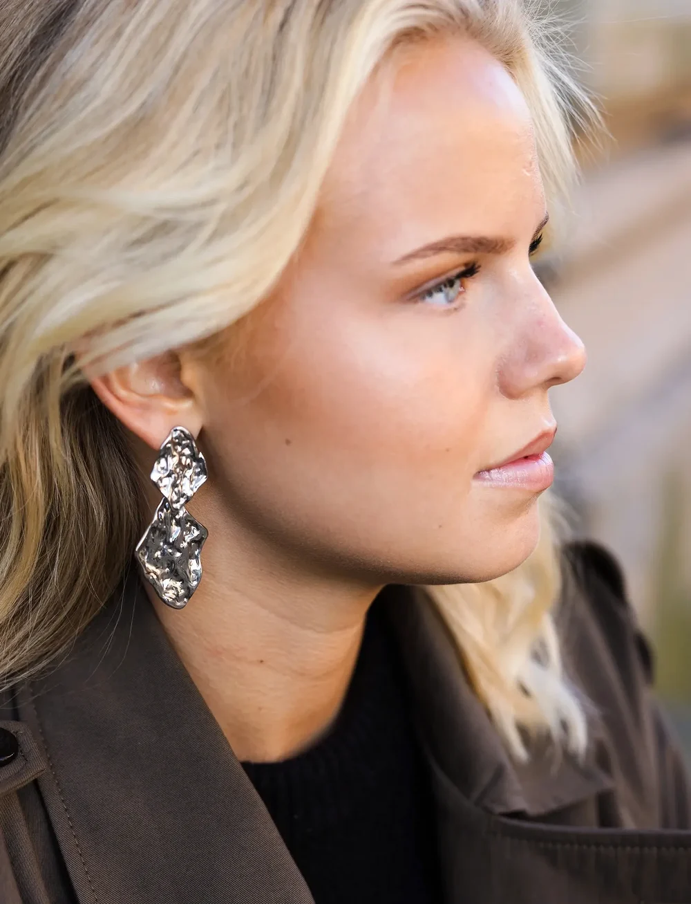 By Jolima - Como large earring - Øreringe med vedhæng - silver - 4