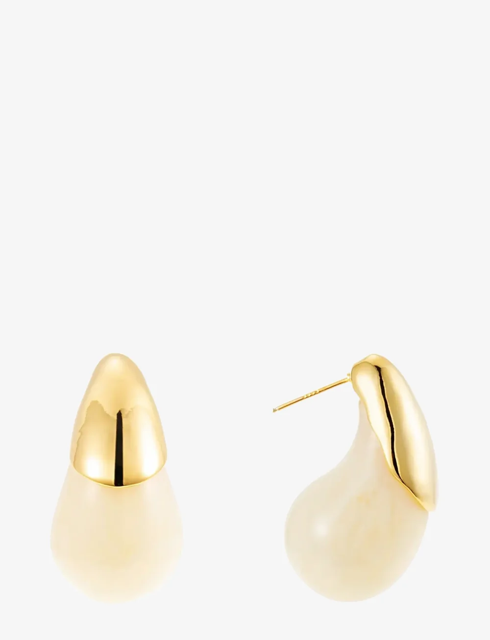 By Jolima - Drop resin earring - ohrhänger - nude - 1