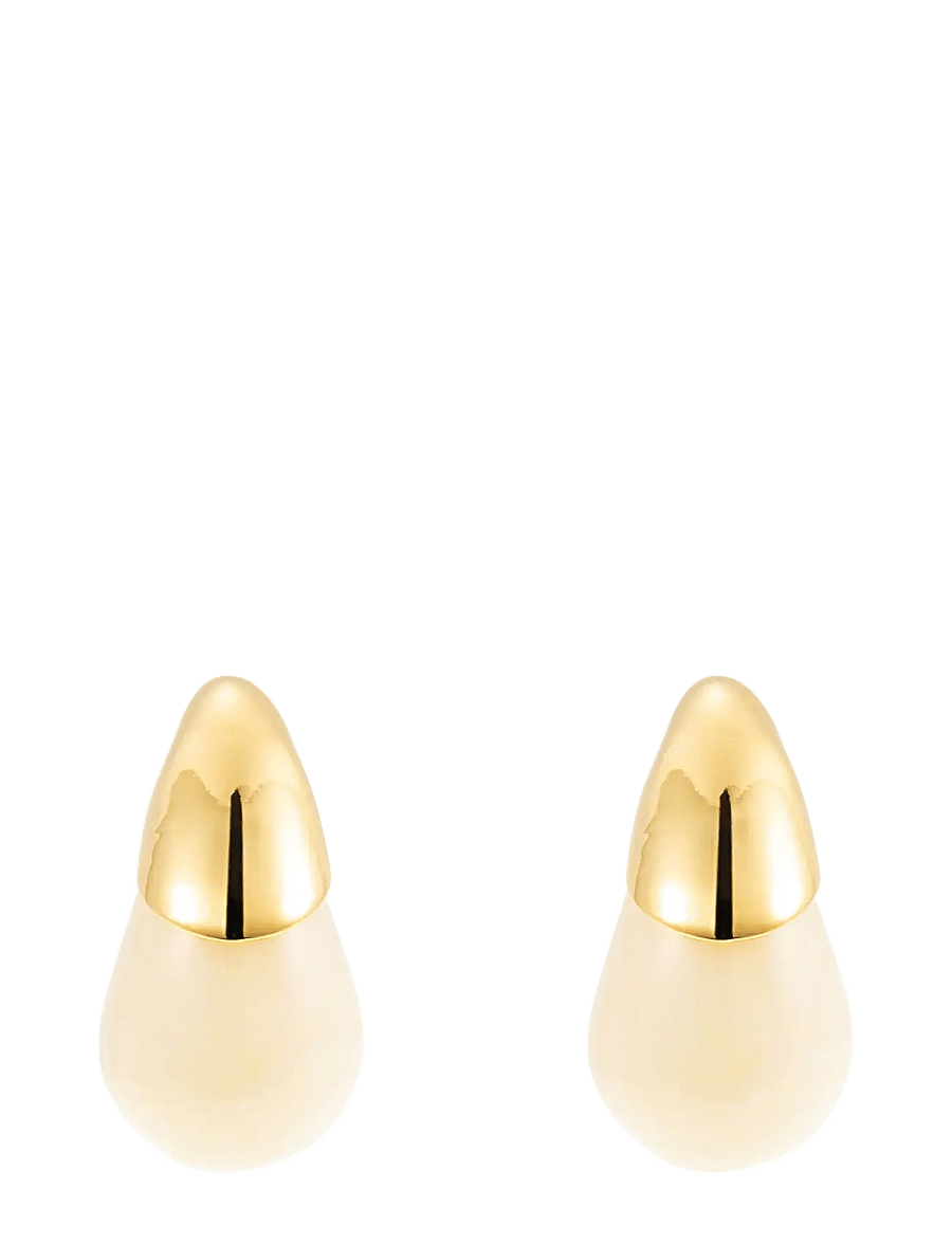 By Jolima - Drop resin earring - pendant earrings - nude - 2
