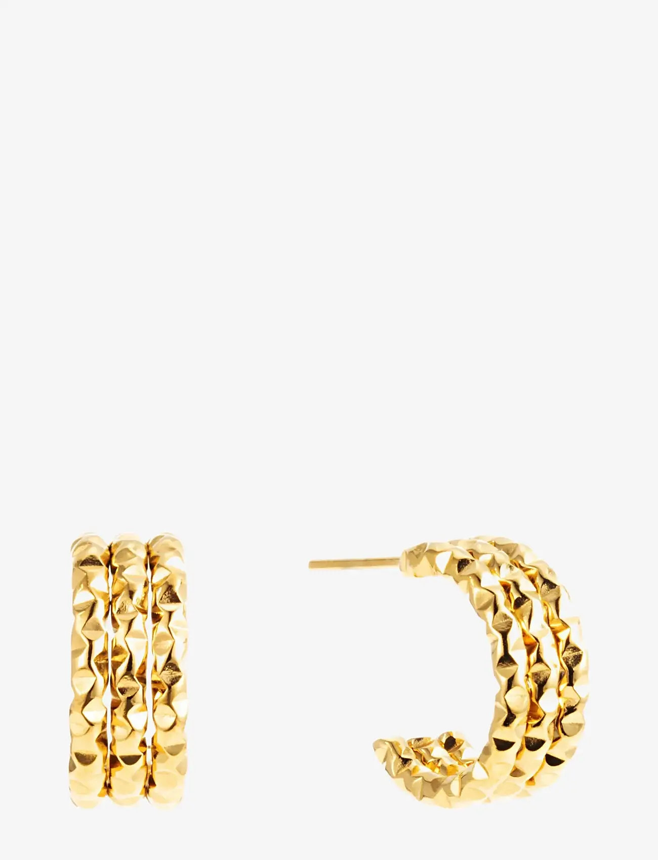 By Jolima - Como tripple hoop - hoops - gold - 0