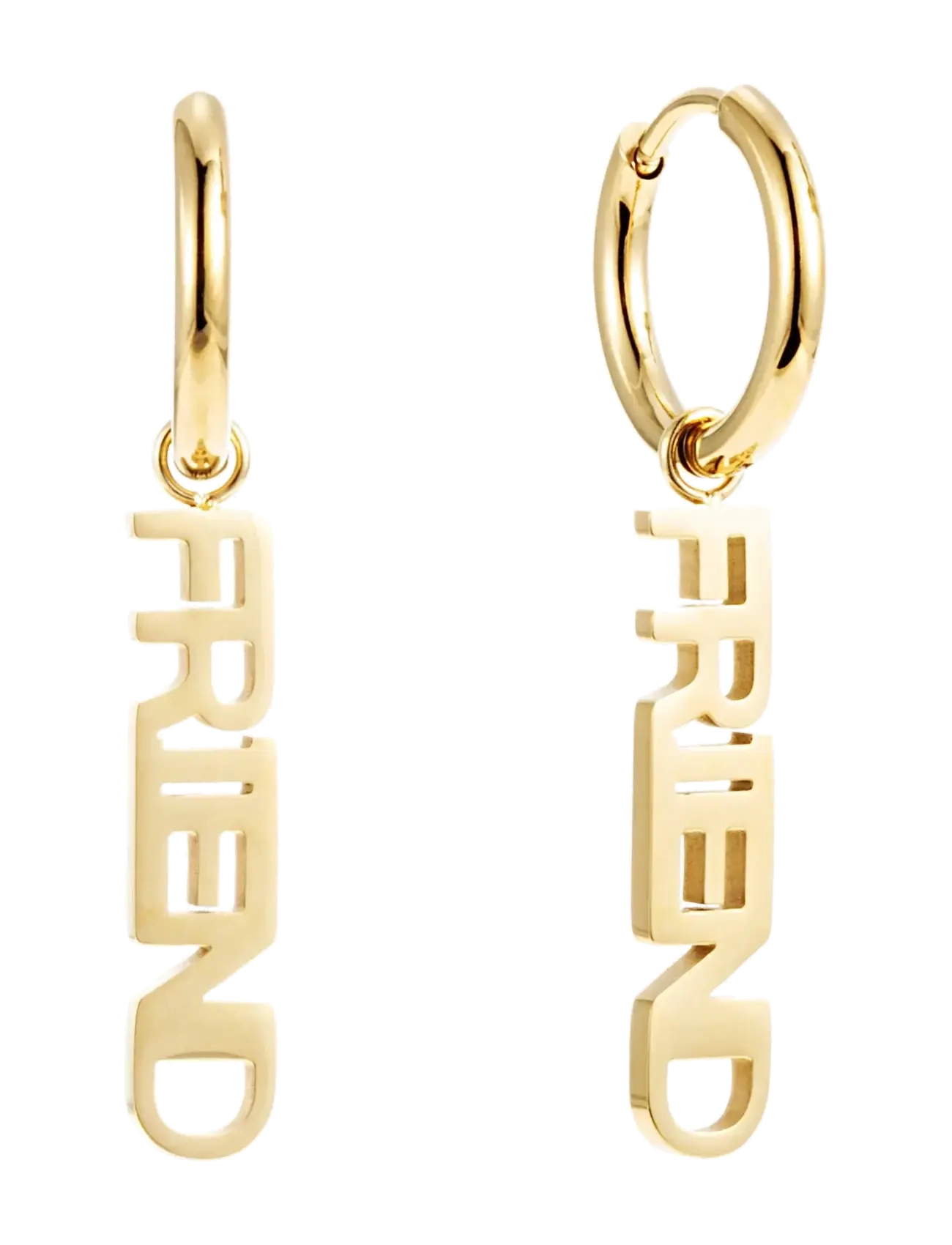 BY JOLIMA Friend Huggie Gold - One Size - Damen