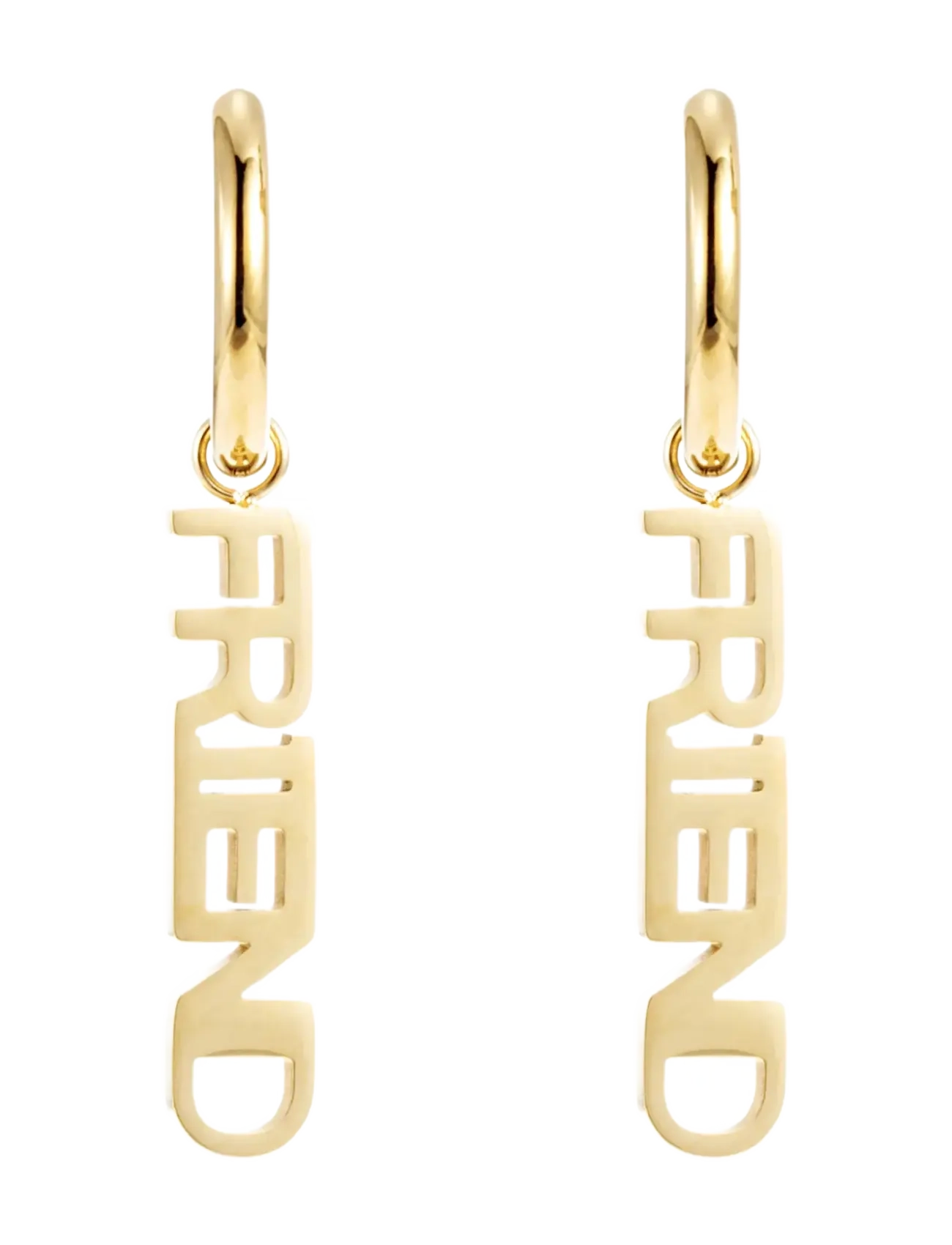 By Jolima - Friend huggie - boucles d'oreilles pendantes - gold - 2