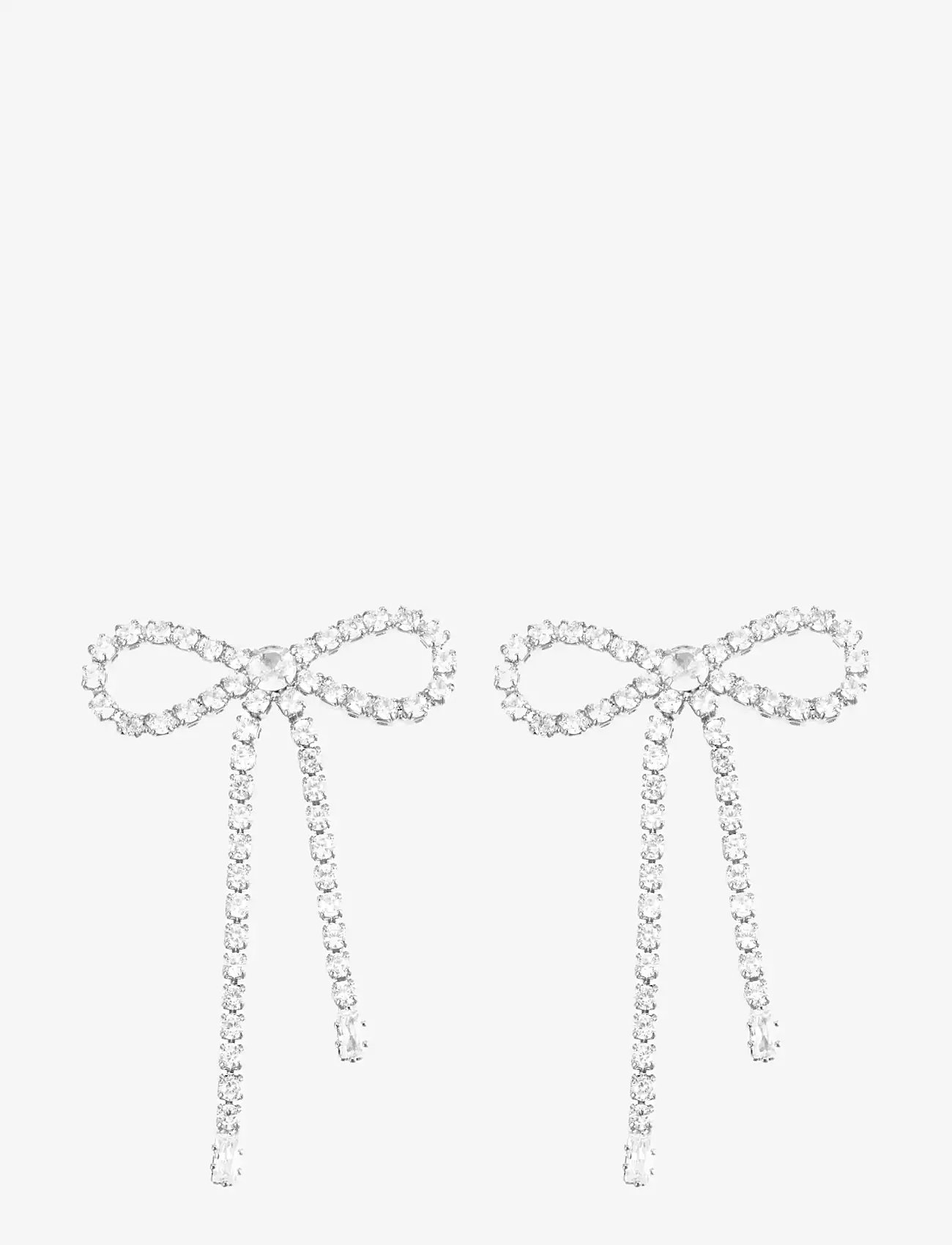 By Jolima - Bow crystal large earring - silver - 1