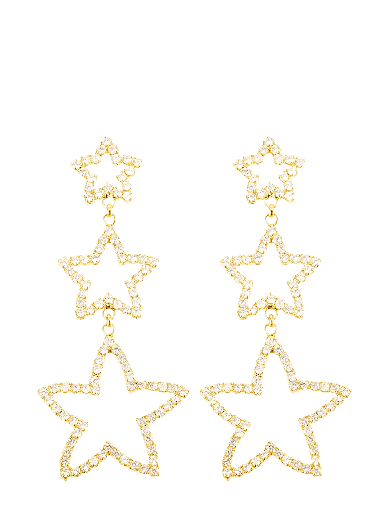 By Jolima - Starlight earring - hängande örhängen - gold - 1