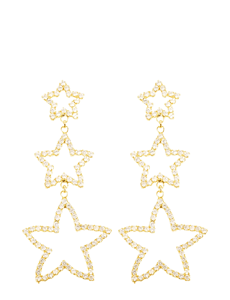 By Jolima - Starlight earring - wiszące kolczyki - gold - 1