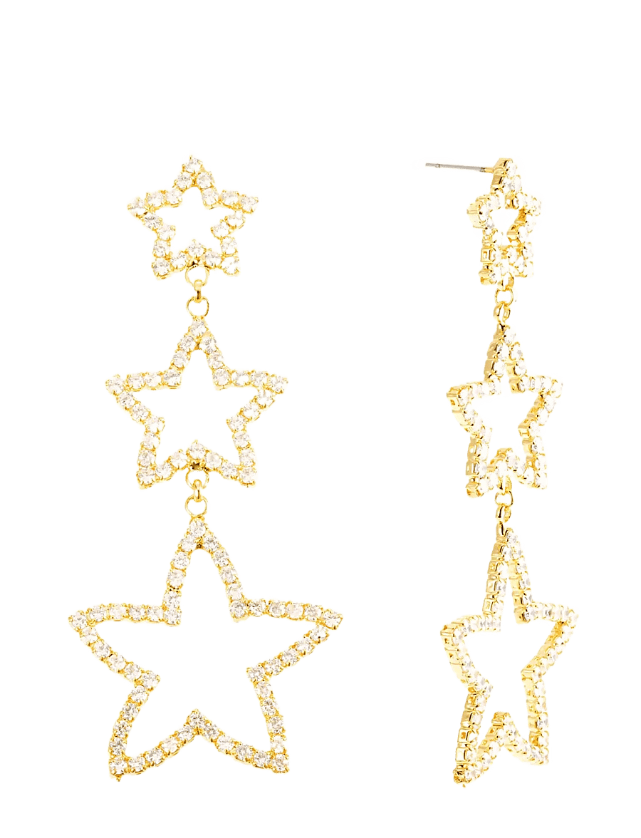 By Jolima - Starlight earring - wiszące kolczyki - gold - 2
