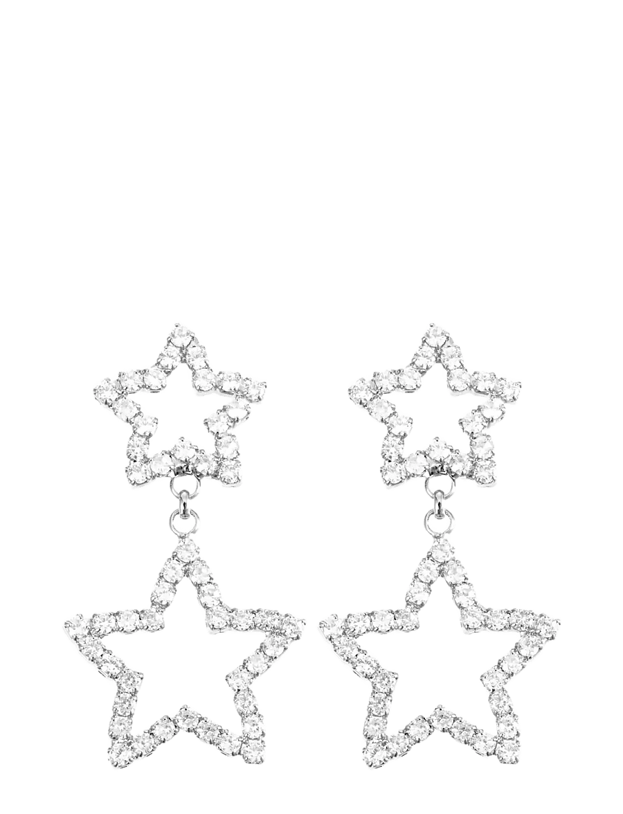 By Jolima - Starlight mini earring - oorhangers - silver - 1
