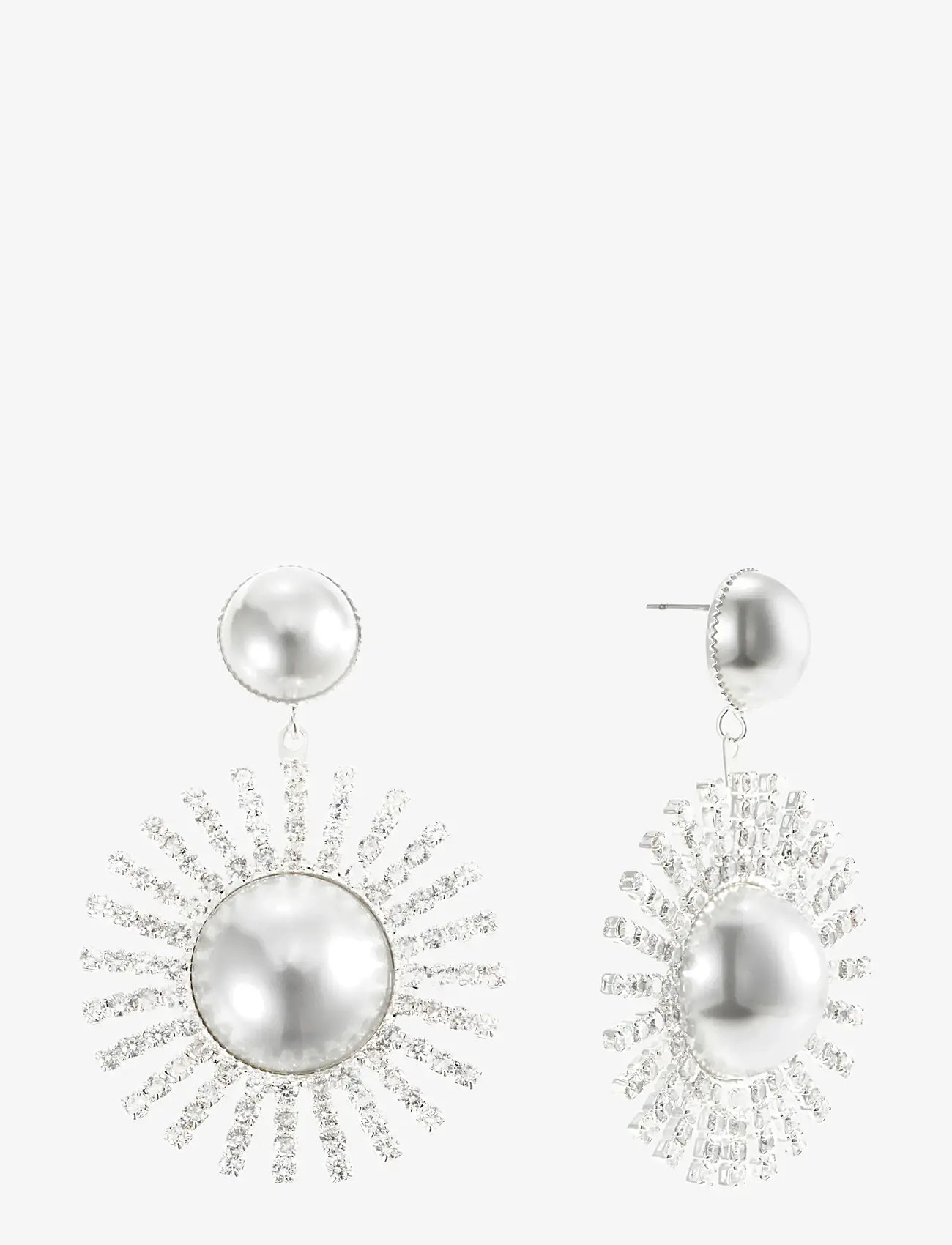 By Jolima - Glow earring crystal steel - rippuvad kõrvarõngad - silver - 1