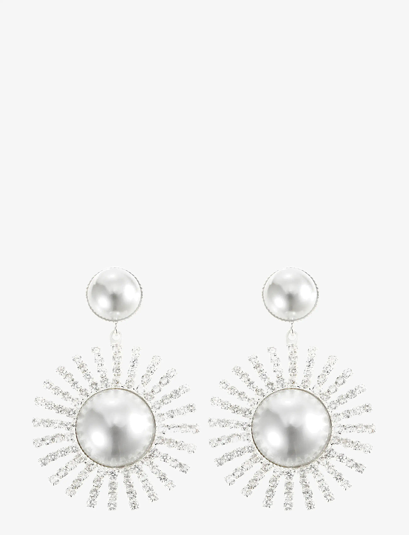 By Jolima - Glow earring crystal steel - rippuvad kõrvarõngad - silver - 2