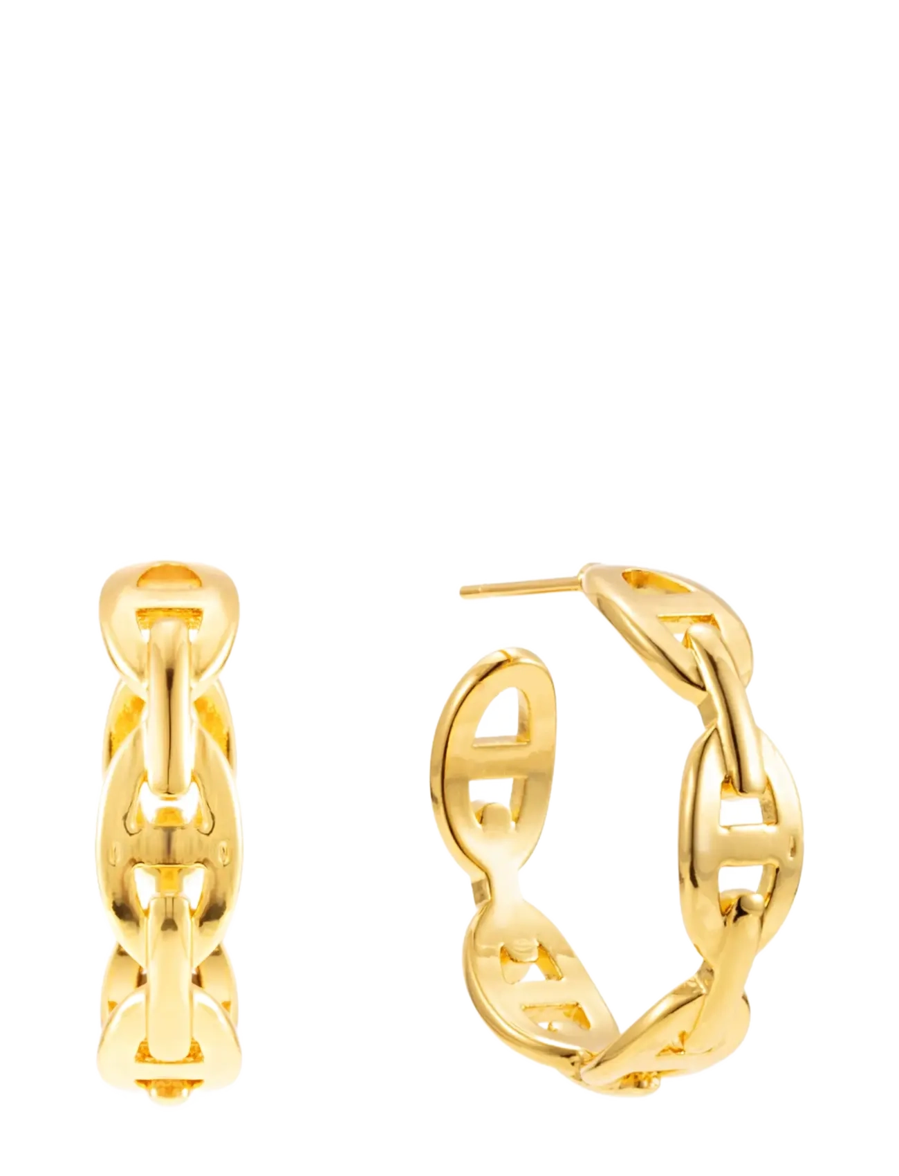 BY JOLIMA Celine Chain Hoop Gold - One Size 2 Cm - Damen