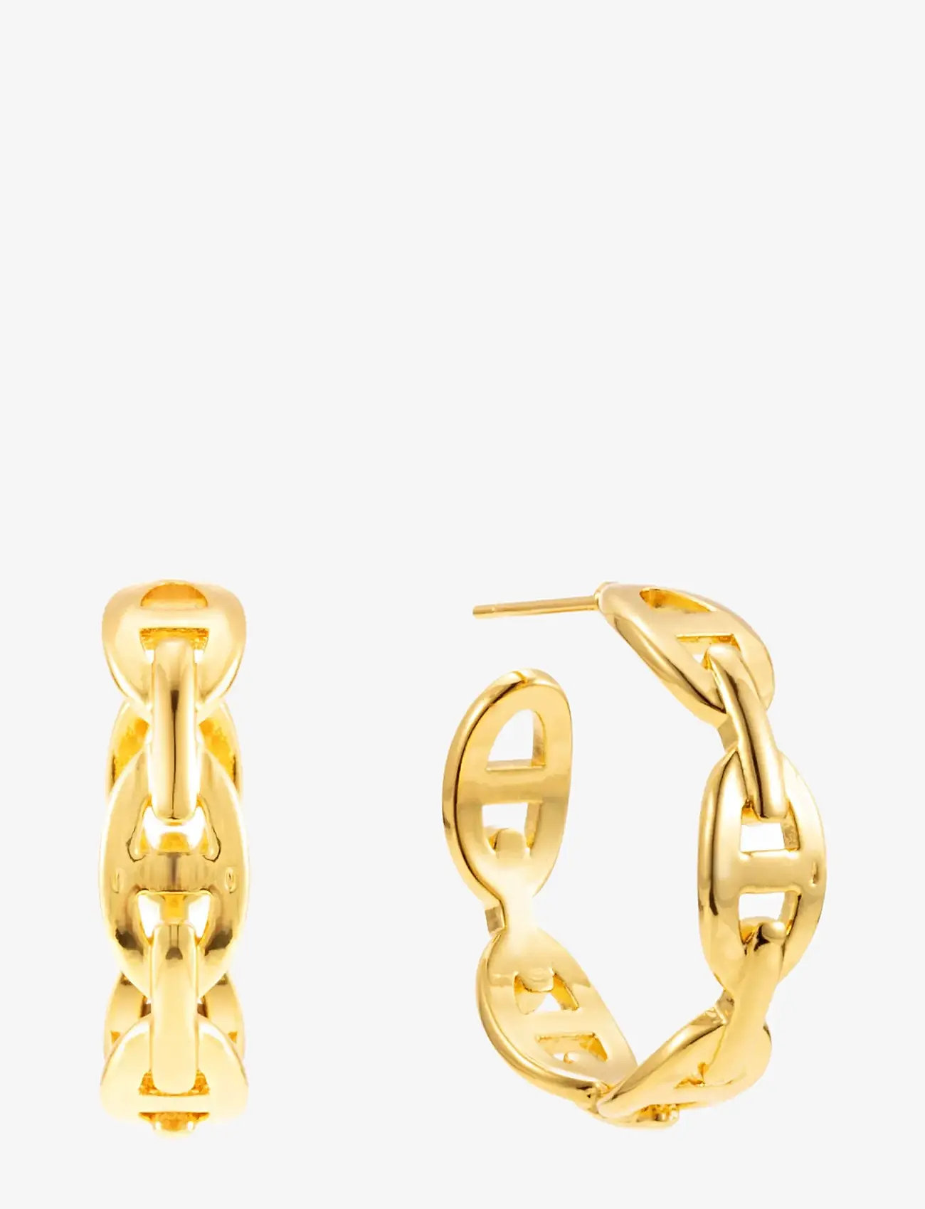 By Jolima - Celine chain hoop - creoler & hoops - gold - 0