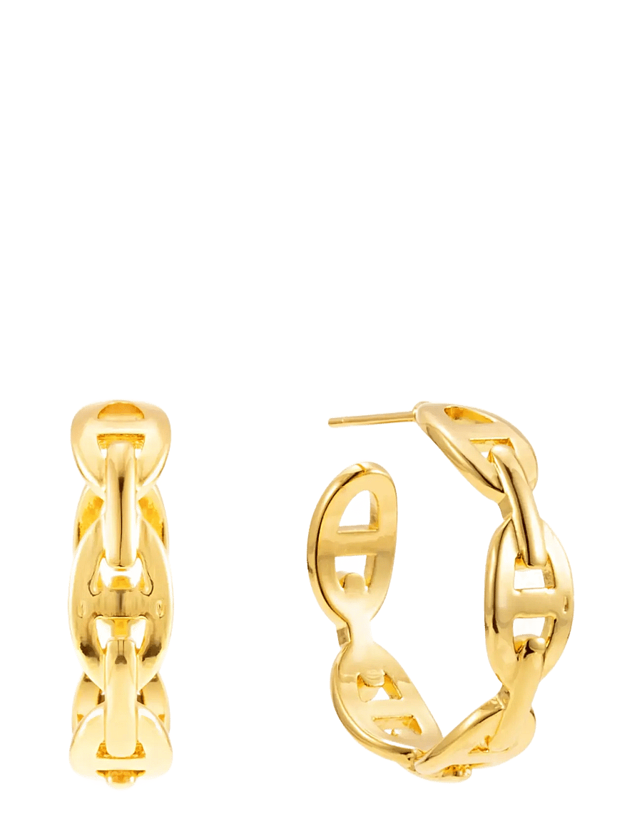 By Jolima - Celine chain hoop - kreolen - gold - 1