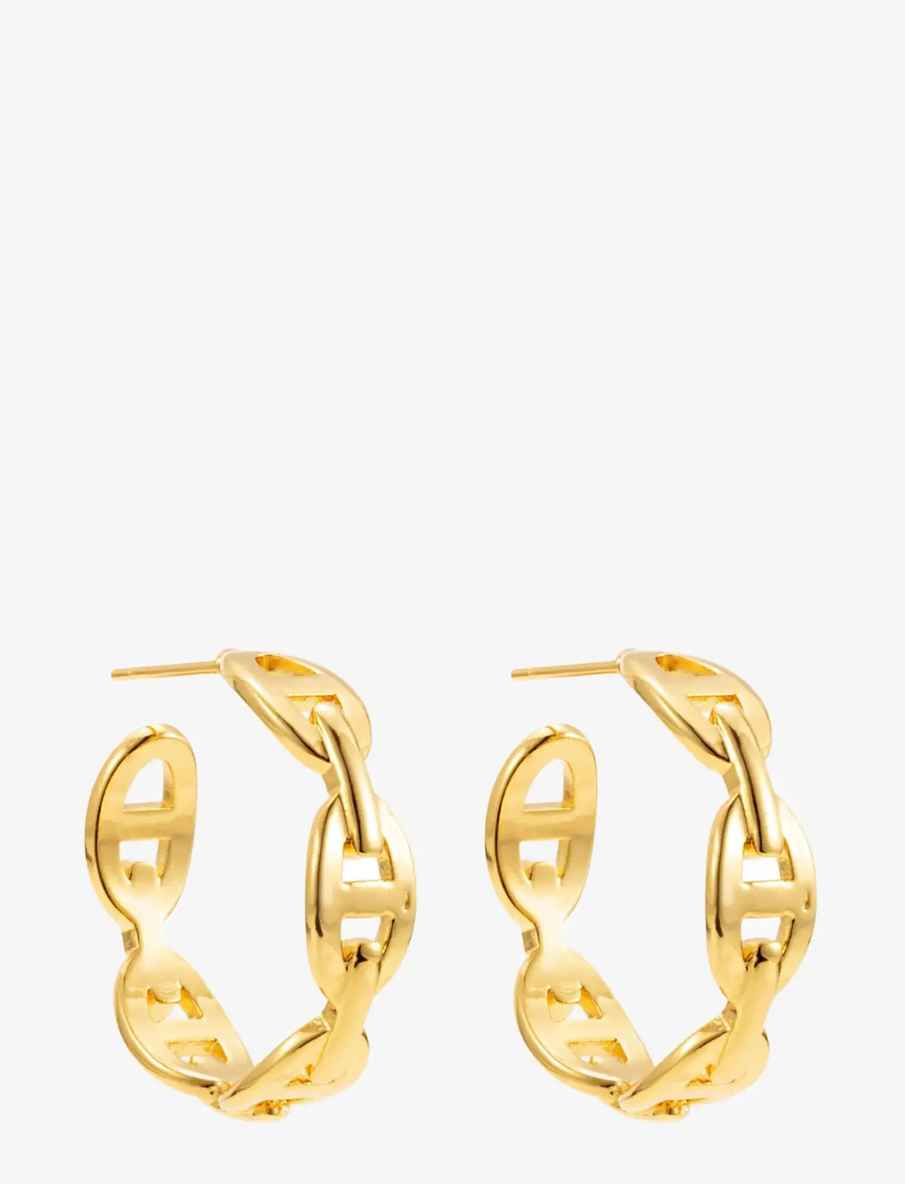 By Jolima - Celine chain hoop - creoler & hoops - gold - 1