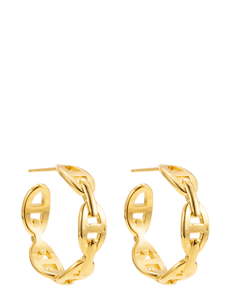 By Jolima - Celine chain hoop - kreolen - gold - 2