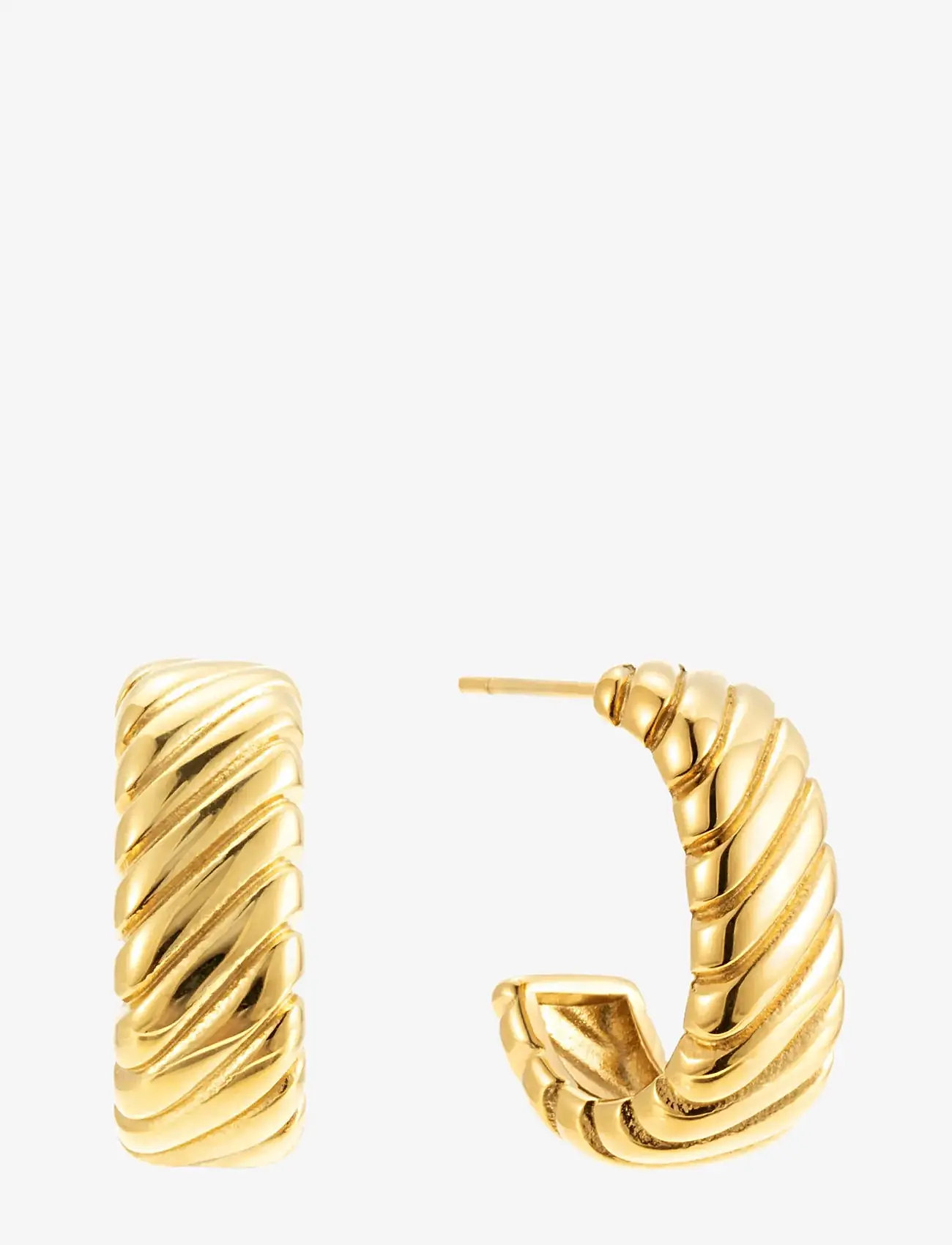 By Jolima - Swirl hoop - kreolen - gold - 1