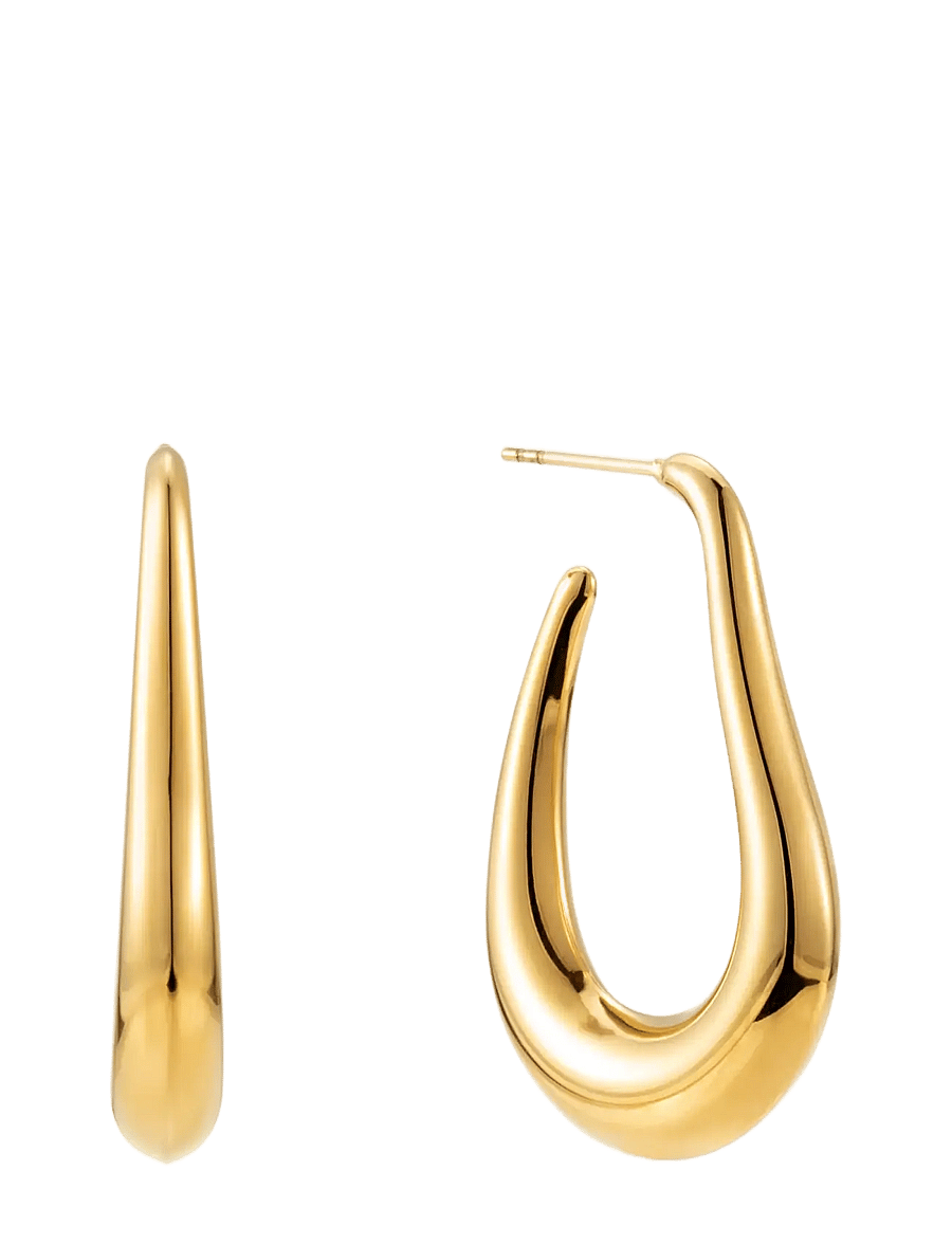 By Jolima - Copenhagen earring - statement øreringe - gold - 1