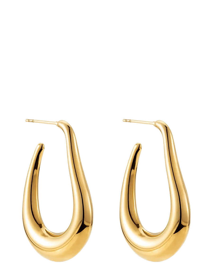 By Jolima - Copenhagen earring - statement øreringe - gold - 2