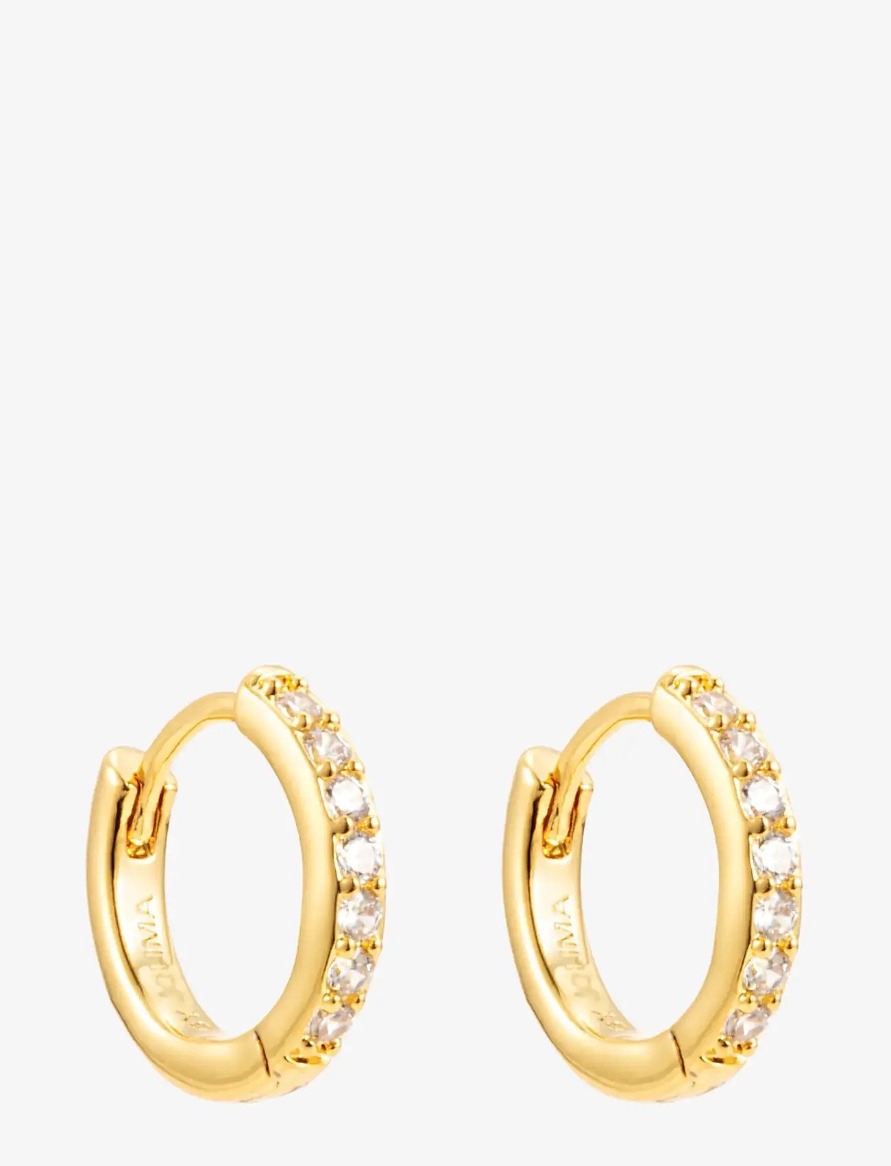 By Jolima - Verona crystal small hoop - hoops - gold - 2