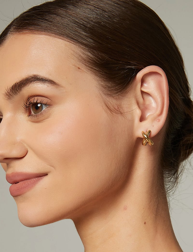 By Jolima - Twinny earring - ohrstecker - gold - 3