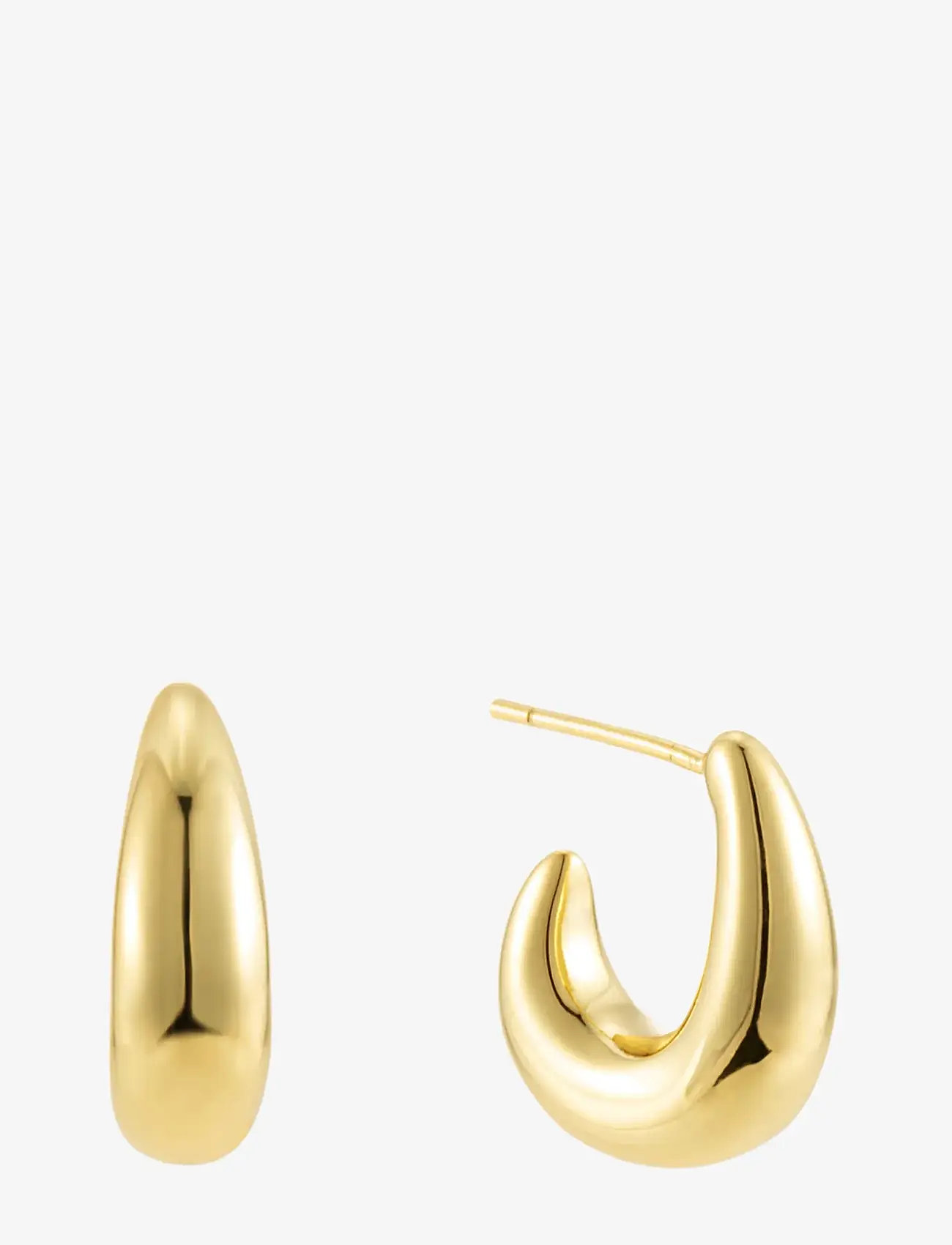By Jolima - Toscana earring - creoler & hoops - gold - 1
