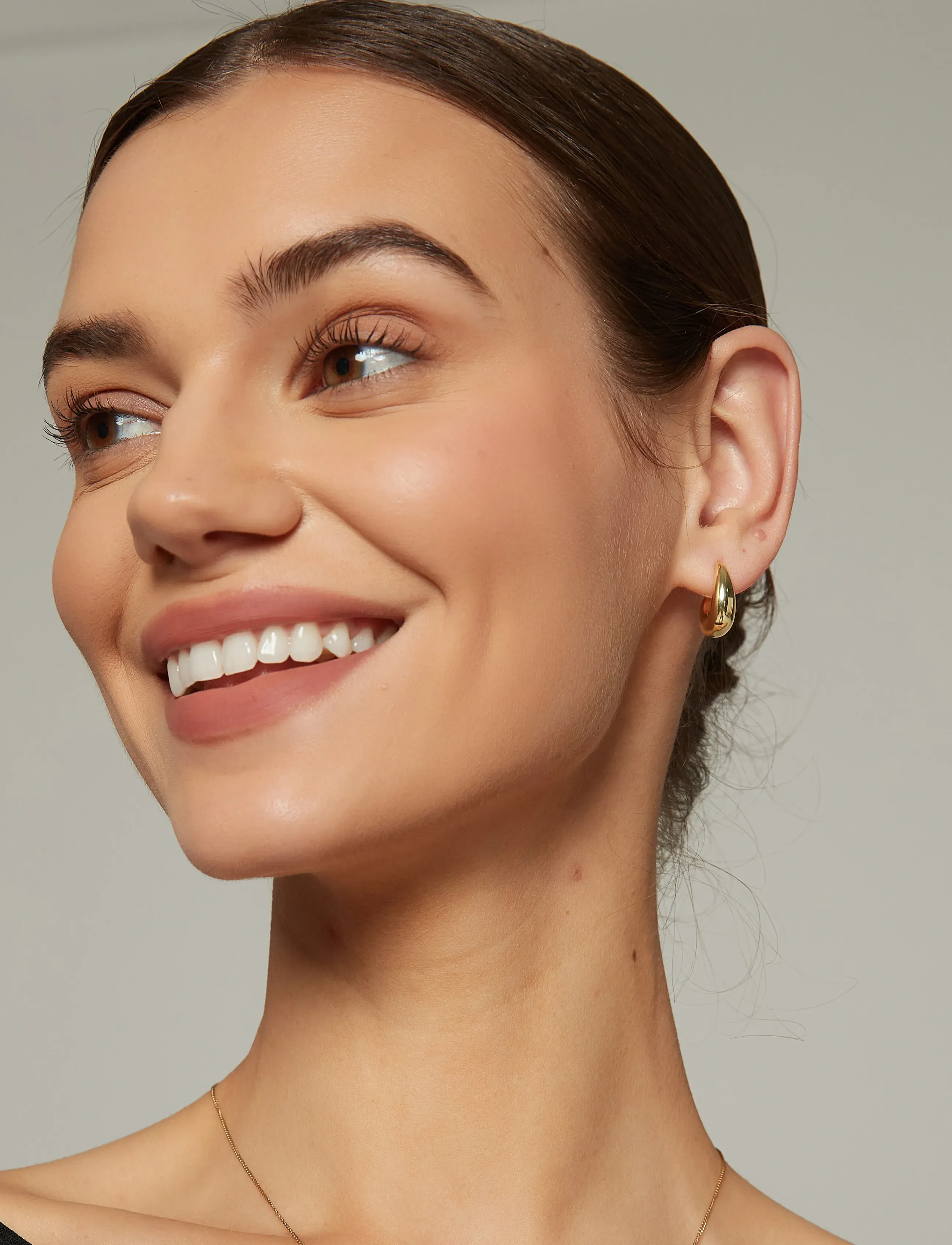 By Jolima - Toscana earring gold - hoops - gold - 3