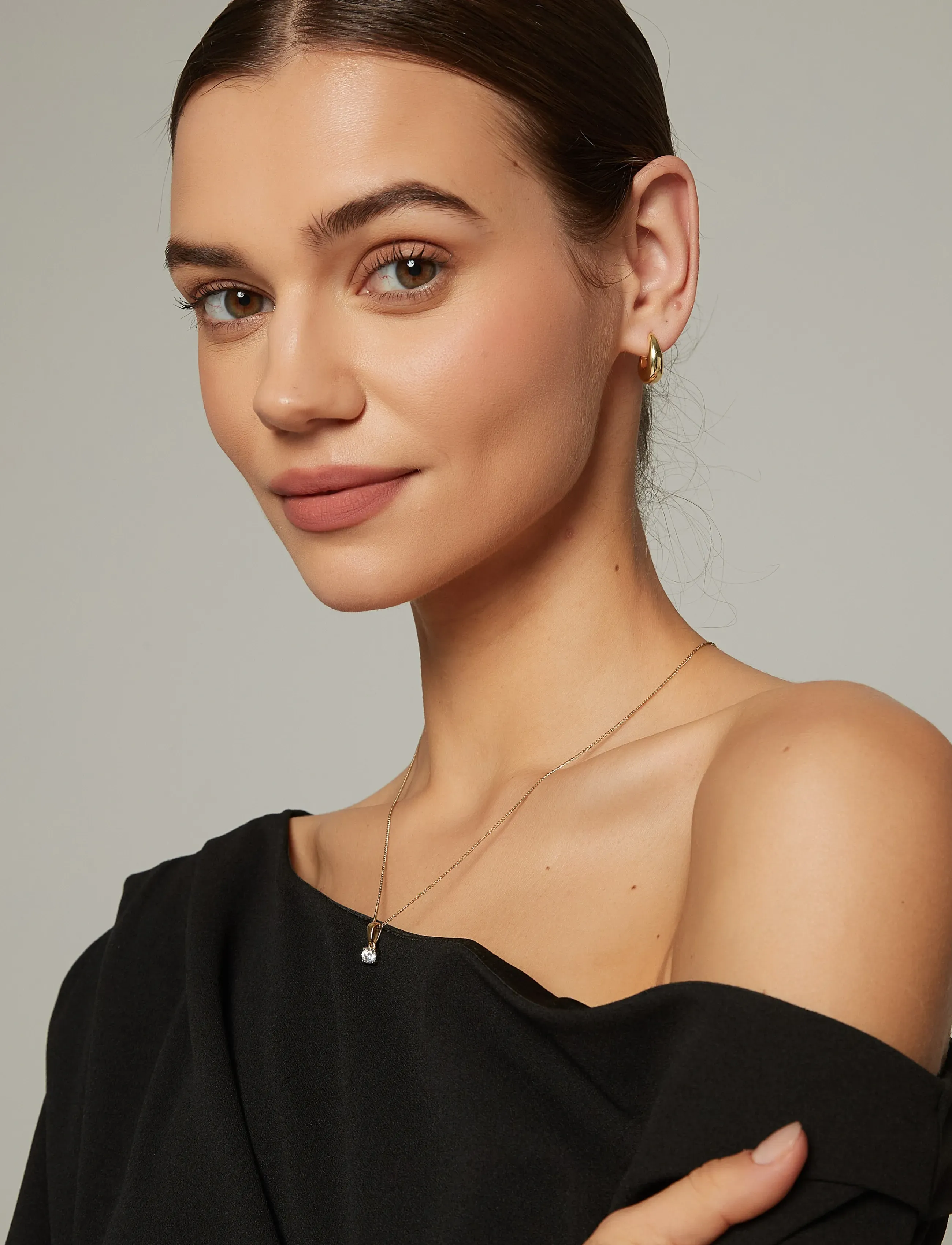 By Jolima - Toscana earring gold - hoops - gold - 4
